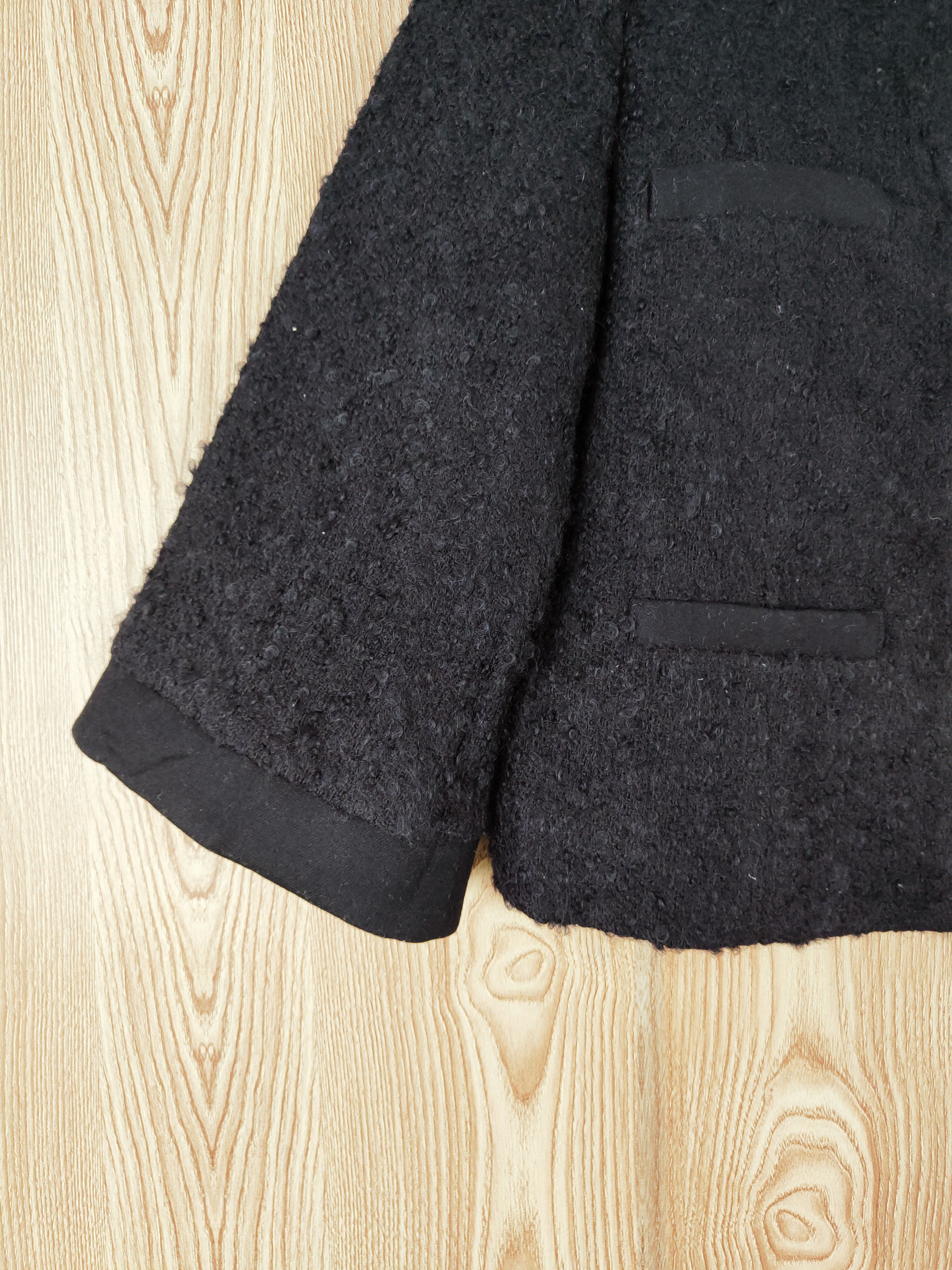 Japanese Brand × Vintage Avant-garde design 💥 Proportion Black Wool Jackets Size S / US 4 / IT 40 - 4 Thumbnail