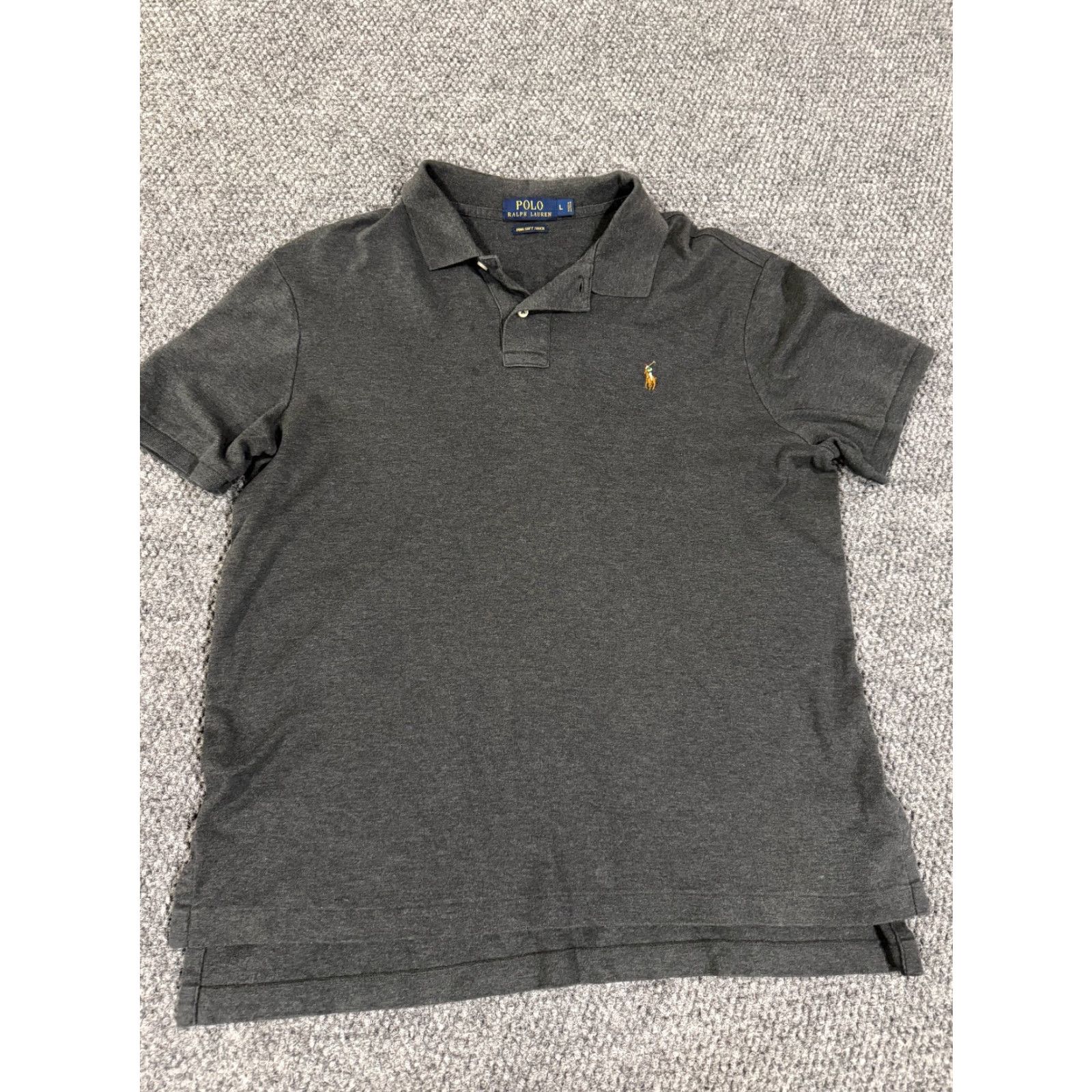 Polo Ralph Lauren Polo Ralph Lauren Polo Shirt Mens L Gray Short Sleeve Embroidered Logo Classic Sports Golf Shirt Size US L / EU 52-54 / 3 - 2 Thumbnail