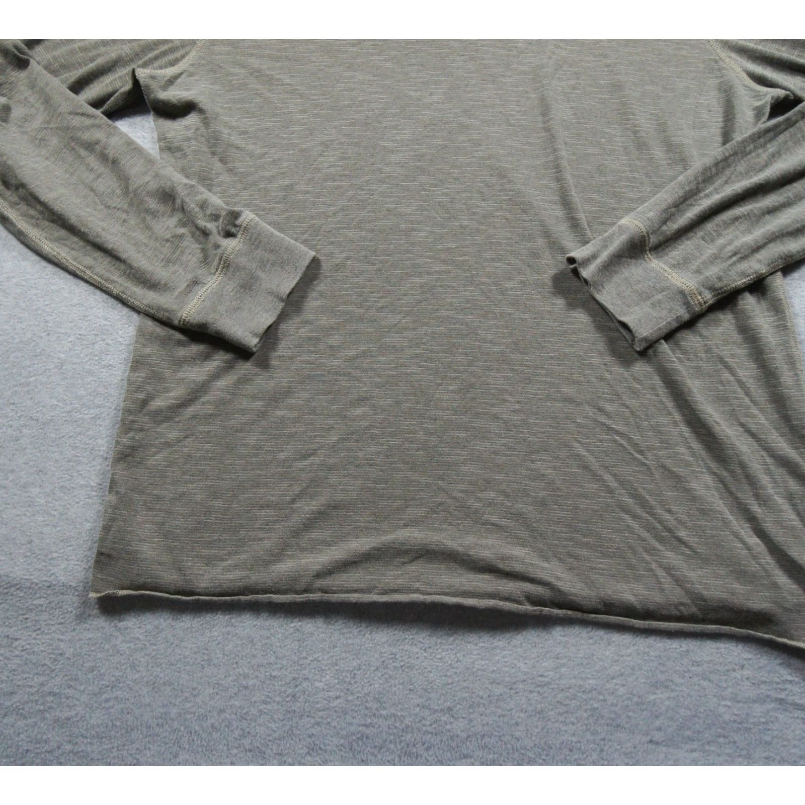 Billy Reid Billy Reid Shirt Mens XL Gray Long Sleeve Lightweight Crewneck Casual Adult Shirt Size US XL / EU 56 / 4 - 3 Thumbnail