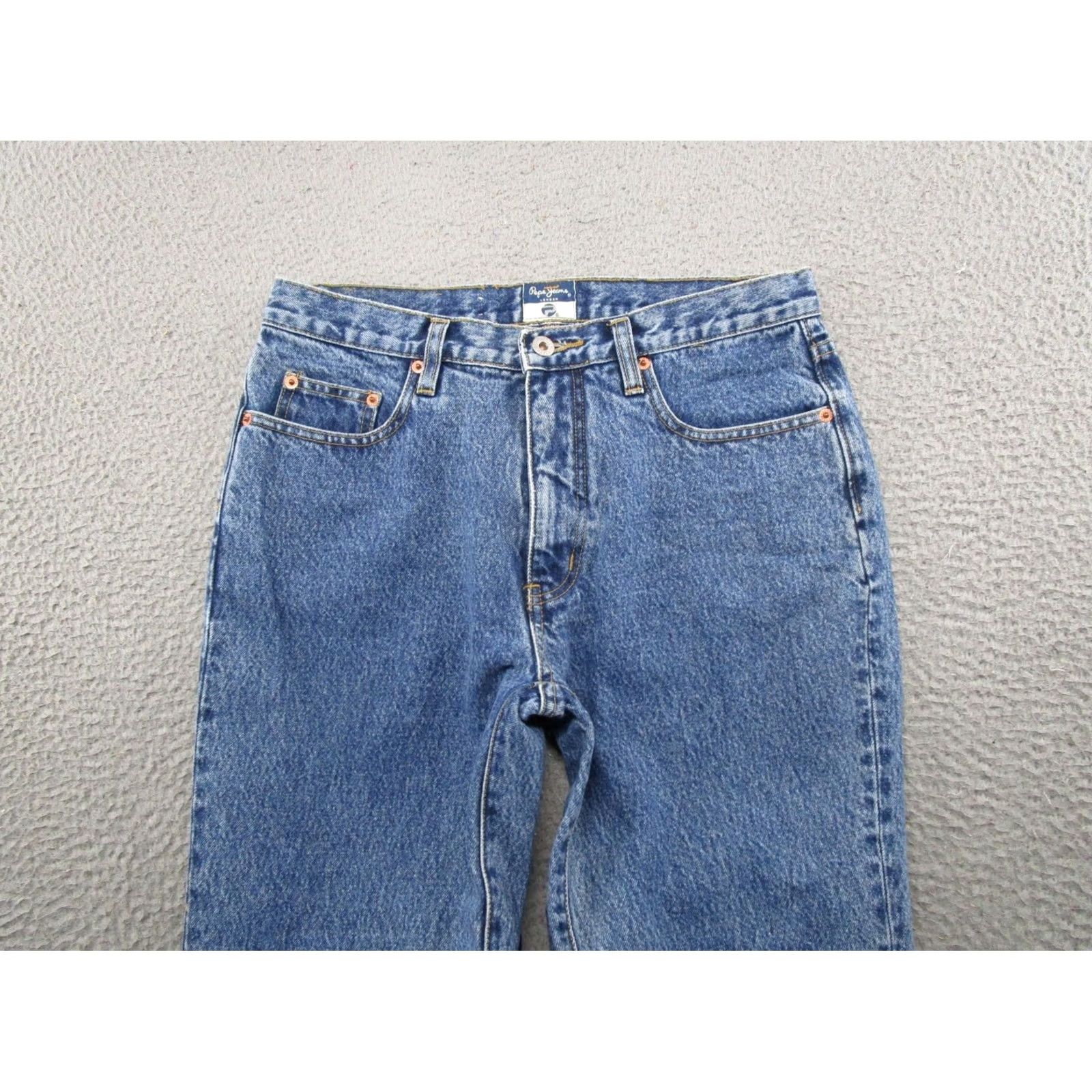 Denime Vintage Pepe Jeans London Blue Denim Bootcut Jeans 31x32 Women’s Size 31 32 Inseam 32 Embroidered Pocket 5-Pocket Size 24" / US 00 / IT 34 - 3 Thumbnail