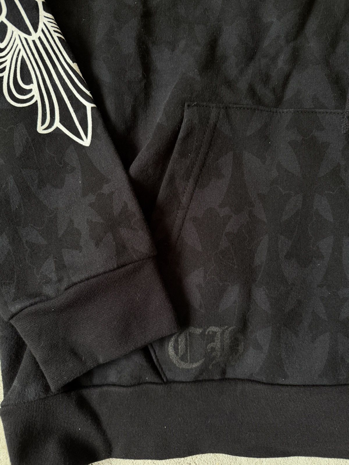Chrome Hearts Chrome Hearts Cemetery Cross Print Zip Up Hoodie Black Size US L / EU 52-54 / 3 - 4 Thumbnail