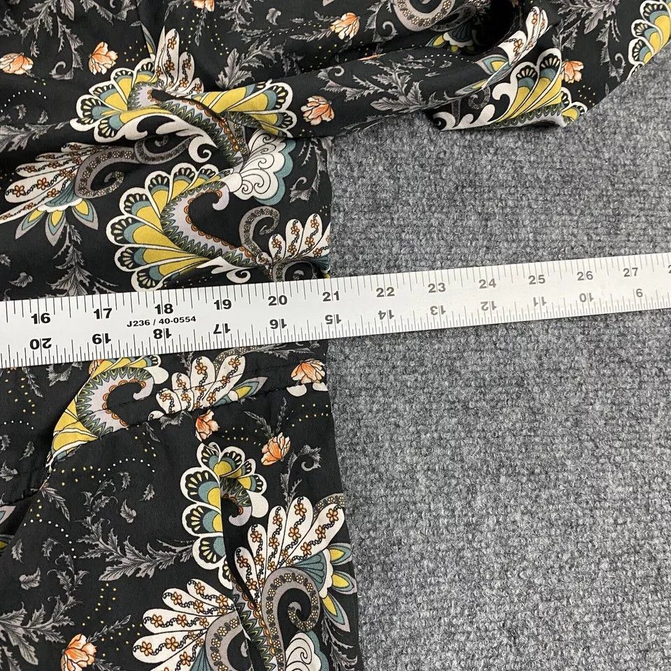 Other Melloday Dress Womens 1X Black Paisley 3/4 Sleeve NWT Size XL / US 12-14 / IT 48-50 - 5 Thumbnail
