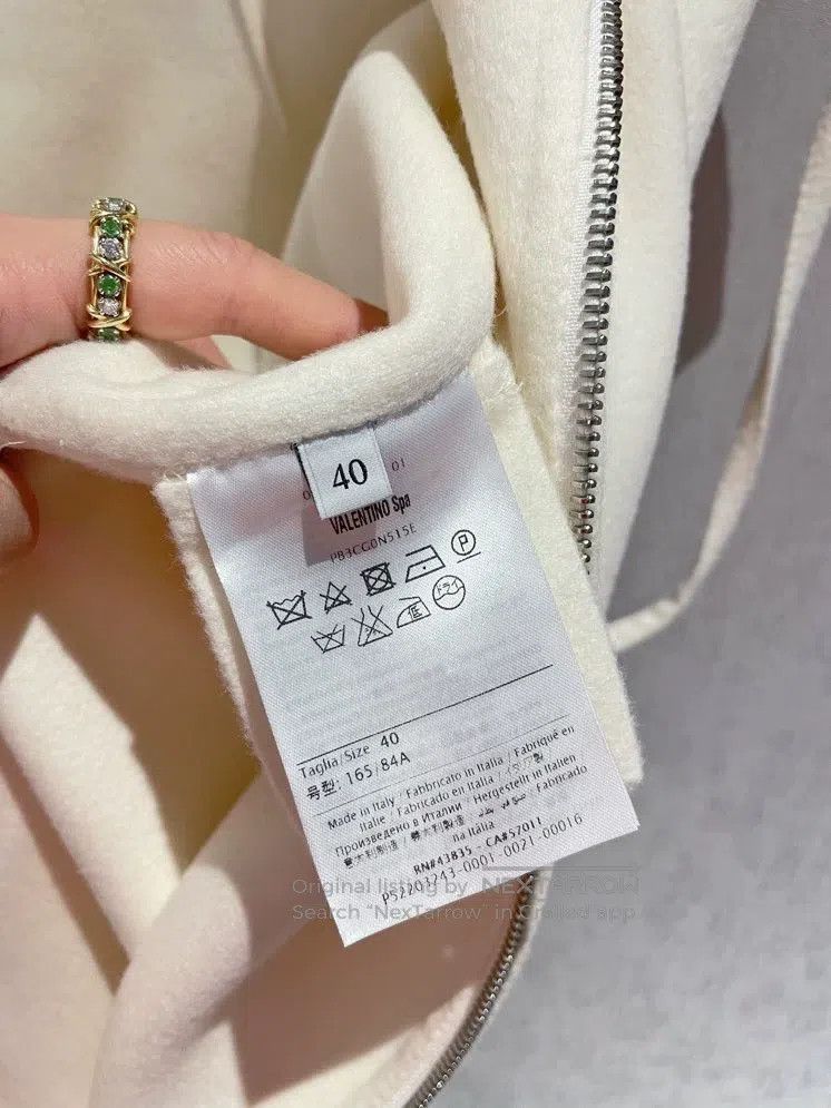 Valentino Valentino Wool and cashmere hooded cape coat Size S / US 4 / IT 40 - 3 Thumbnail