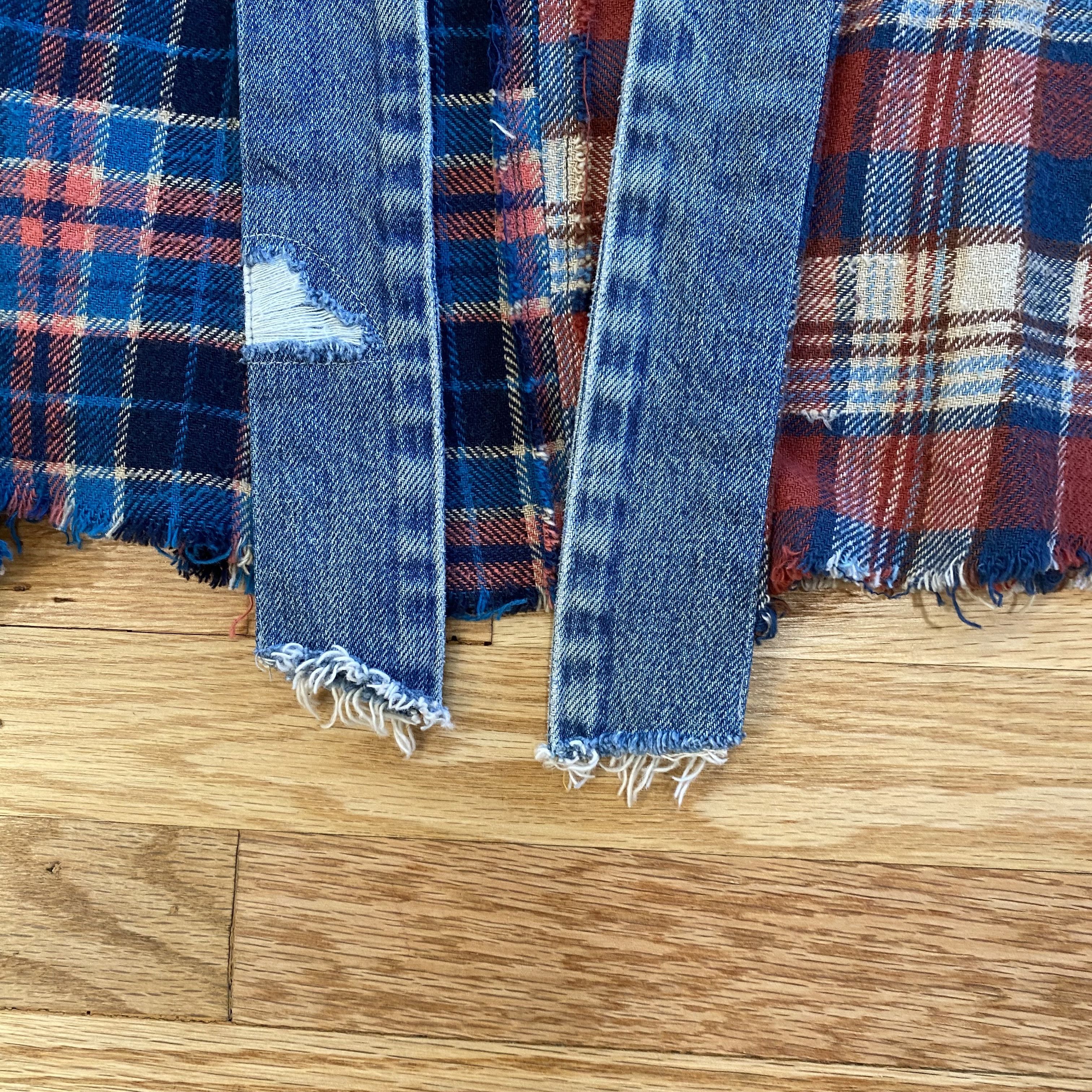 Greg Lauren Greg Lauren 2 Tone Flannel Christian Studio Kimono Size US XS / EU 42 / 0 - 9 Thumbnail