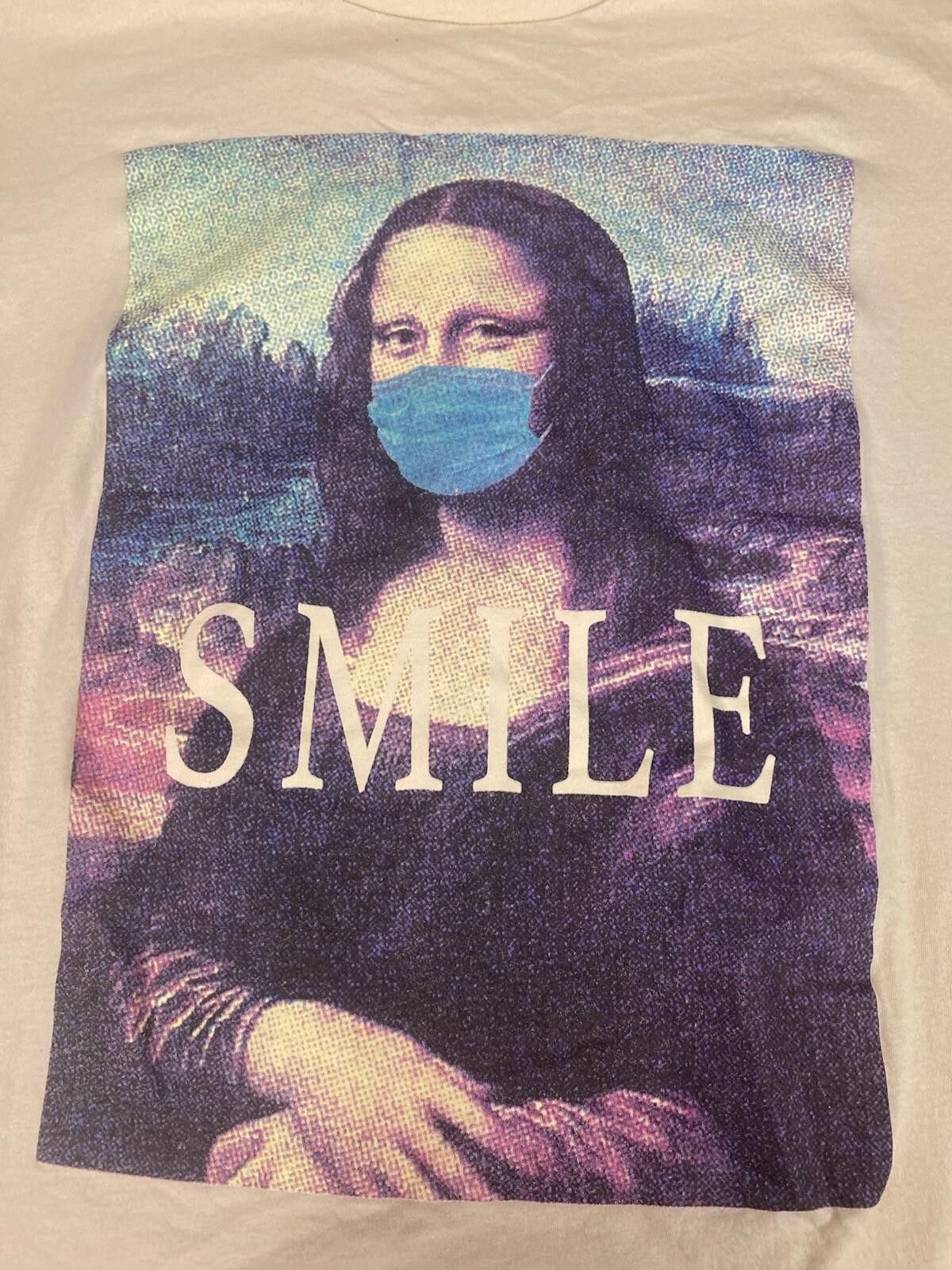 Other Alterd State Mona Lisa Women Shirt Medium Mock Flu Mask Size M / US 6-8 / IT 42-44 - 1 Thumbnail