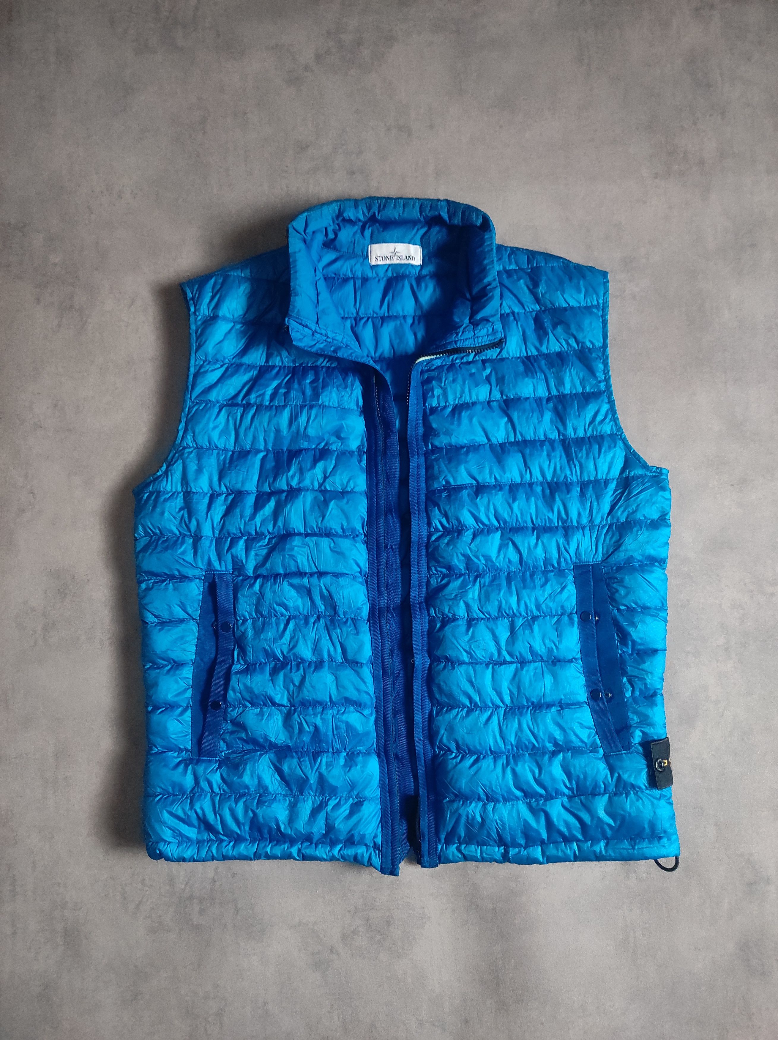 Stone Island Stone Island Garment dyed down vest bleu Size US XL / EU 56 / 4 - 2 Thumbnail