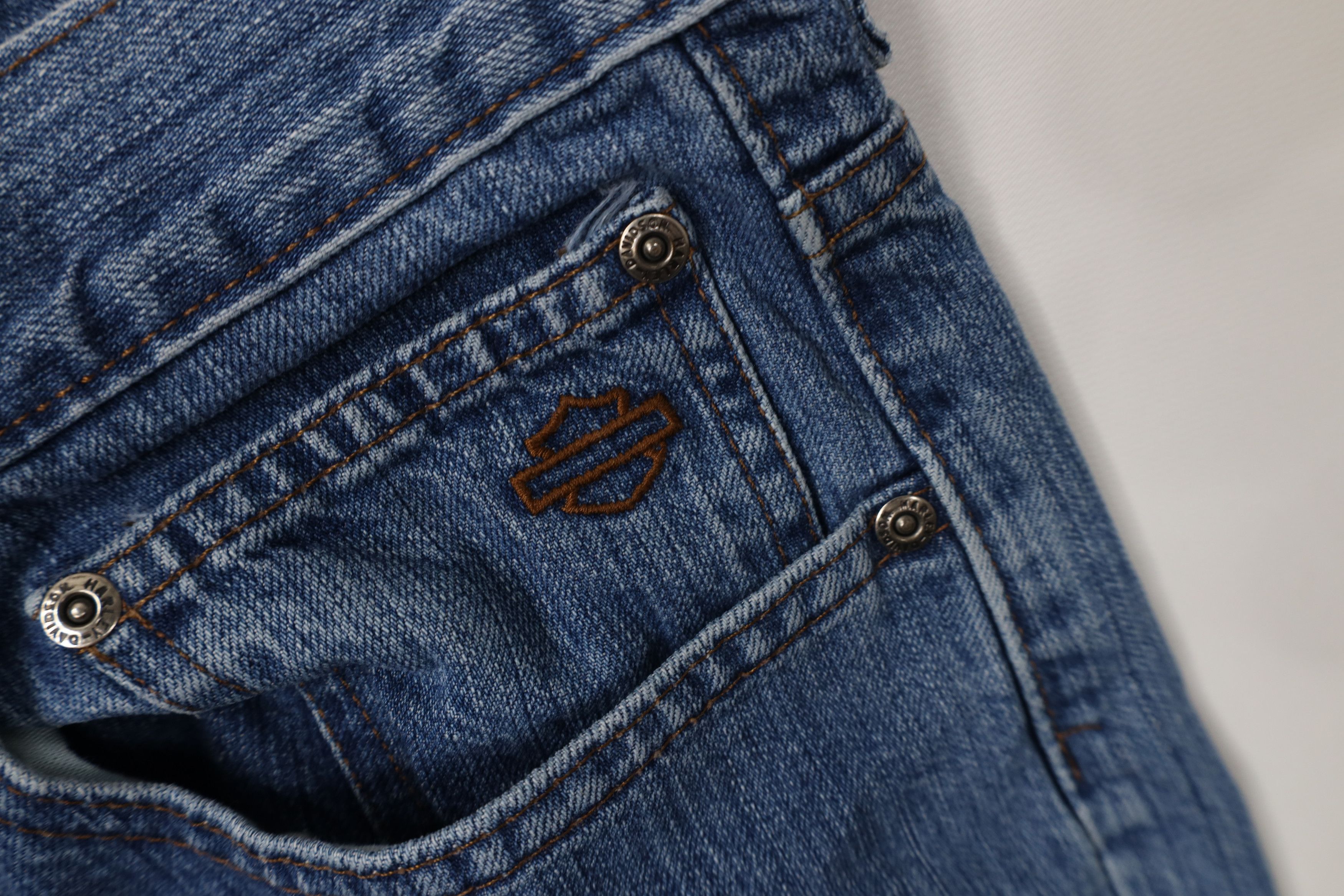 Harley Davidson Vintage Harley Davidson Motorcycles Wide Leg Denim Jeans Size US 38 / EU 54 - 8 Thumbnail