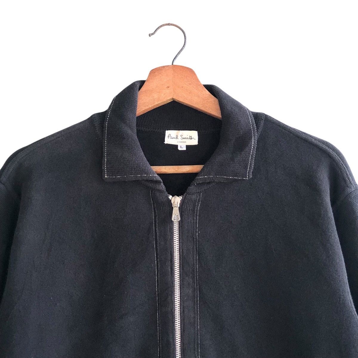 Paul Smith × Vintage Paul Smith Black Full Zip Vintage Jacket Size L Size US L / EU 52-54 / 3 - 4 Thumbnail