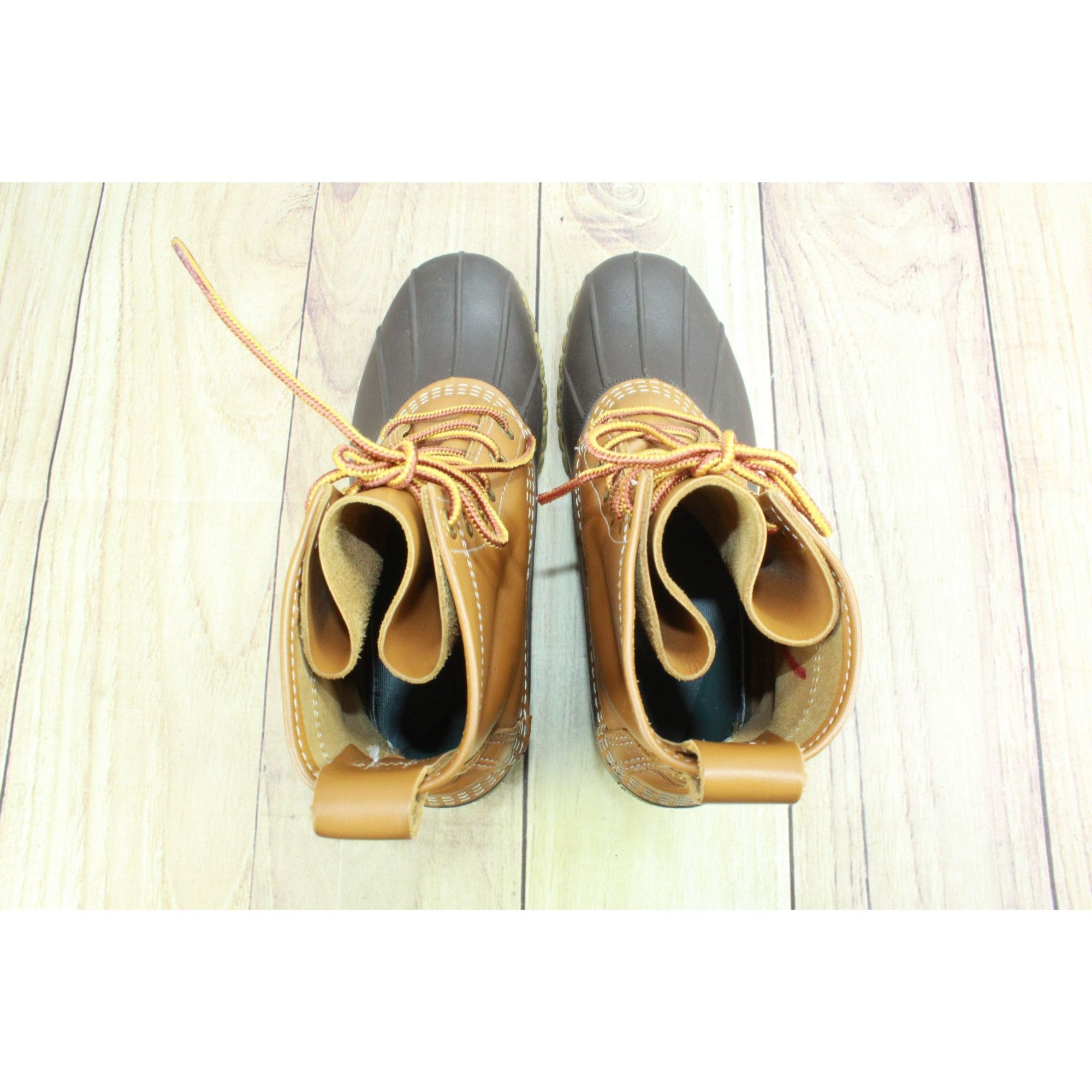 L.L. Bean LL Bean 8" Brown Leather Lace-Up Duck Boots Women's Size 7 Size US 7 / IT 37 - 7 Thumbnail