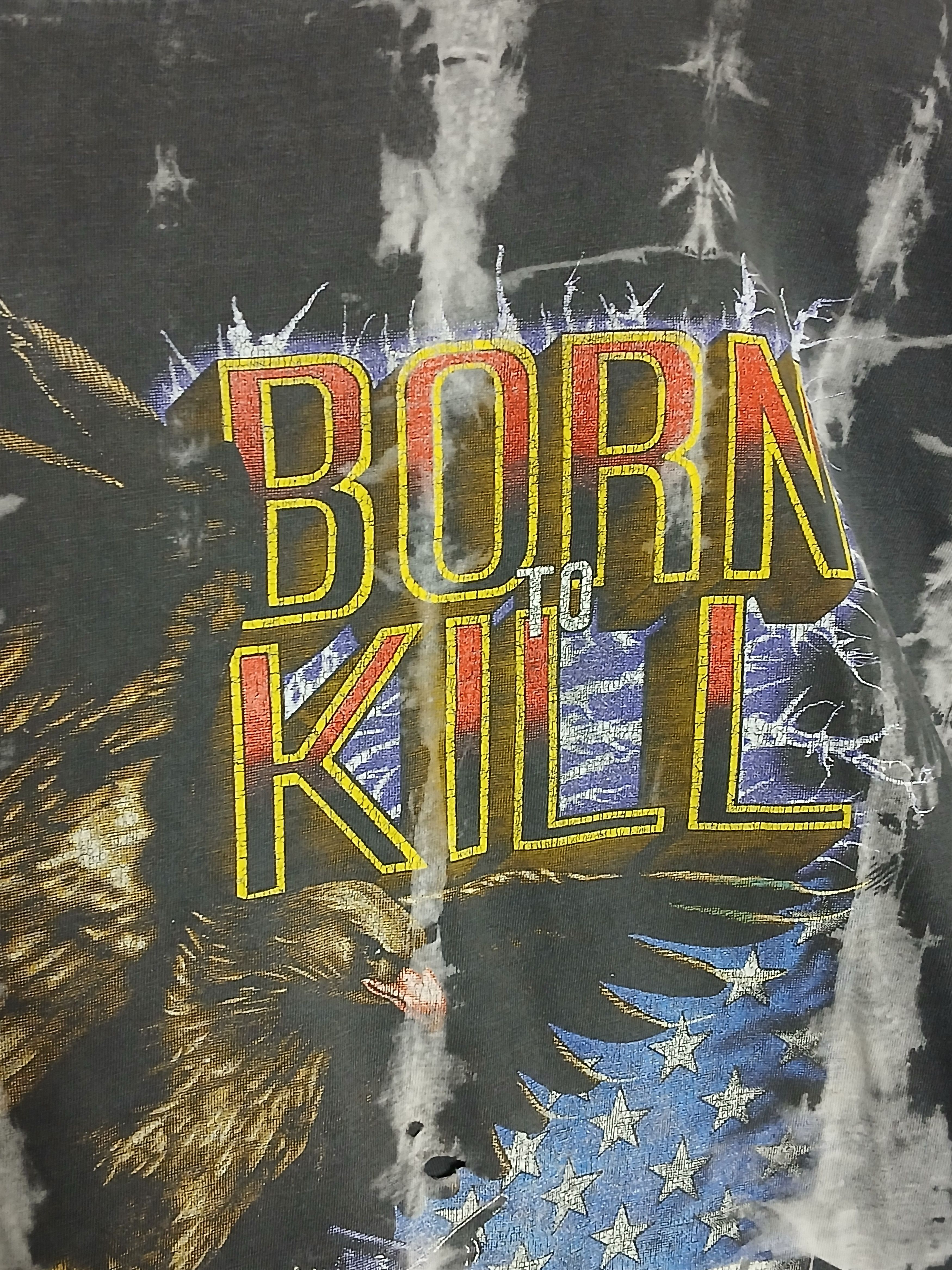 Vintage Vintage USA Air Force Born To Kill T-Shirt Size US XL / EU 56 / 4 - 3 Thumbnail