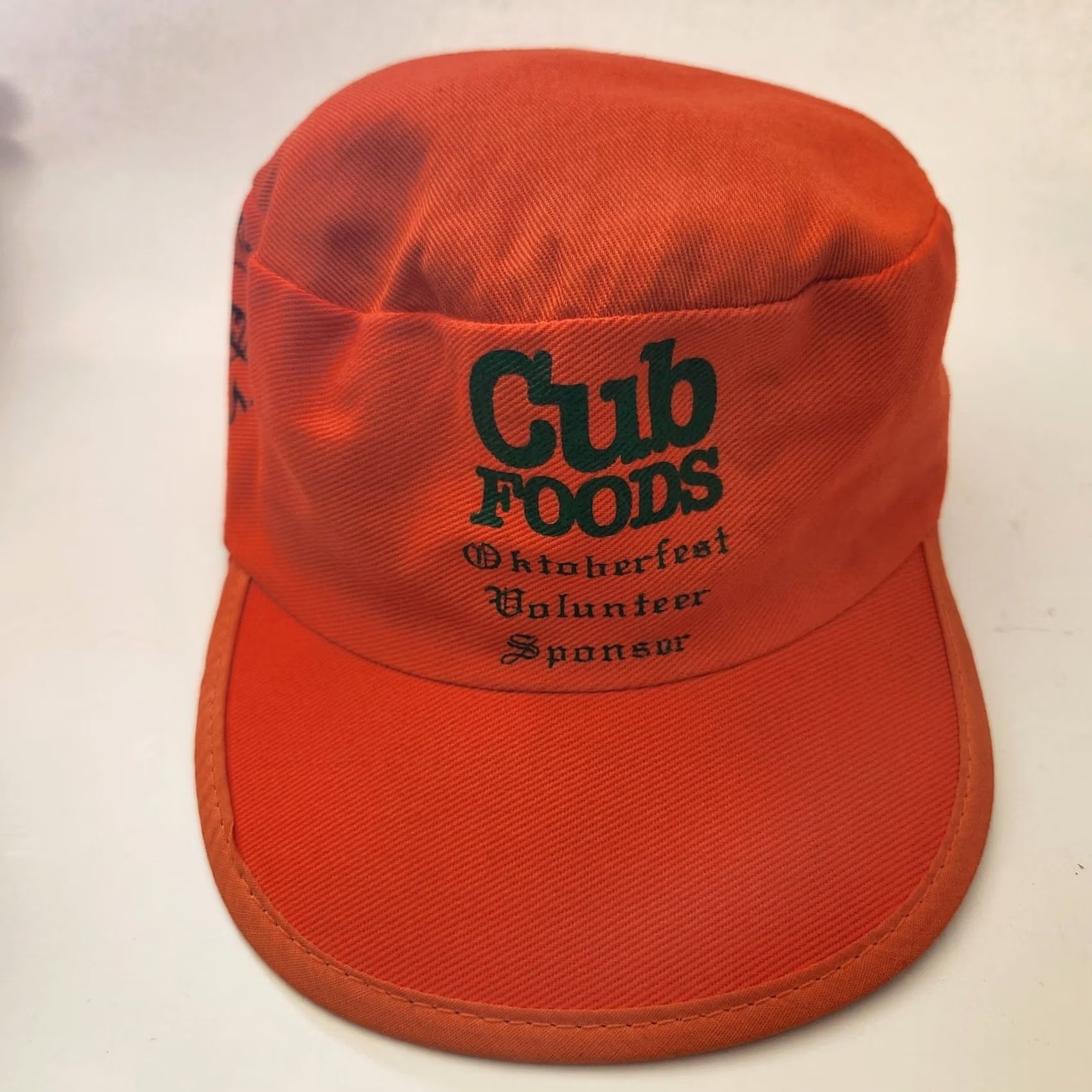 Vintage VINTAGE Cub Food Hat Cap Oktober Fest Promo Snapback Orange 80s Made In USA Size ONE SIZE - 2 Thumbnail