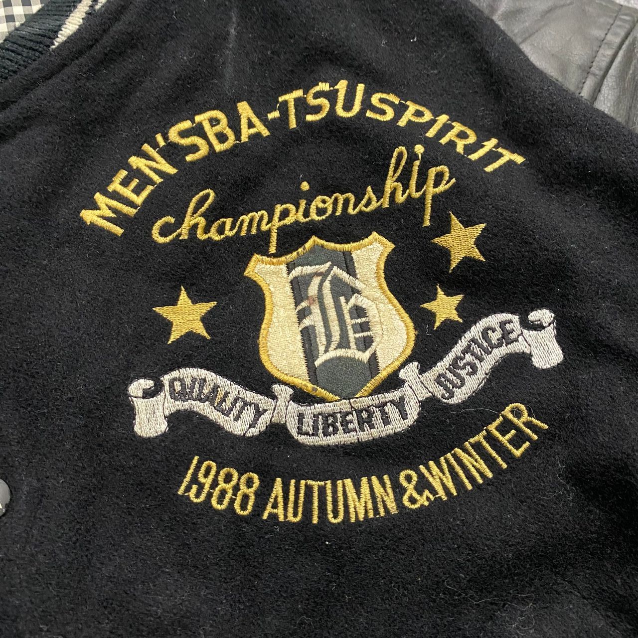 Japanese Brand 💥Best Offer💥Vintage Men's Ba-tsu Spirit Varsity Jacket Size US L / EU 52-54 / 3 - 5 Thumbnail