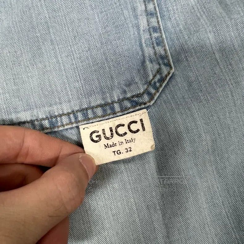 Gucci Gucci Streamer, washed, denim shorts Size US 32 / EU 48 - 5 Thumbnail