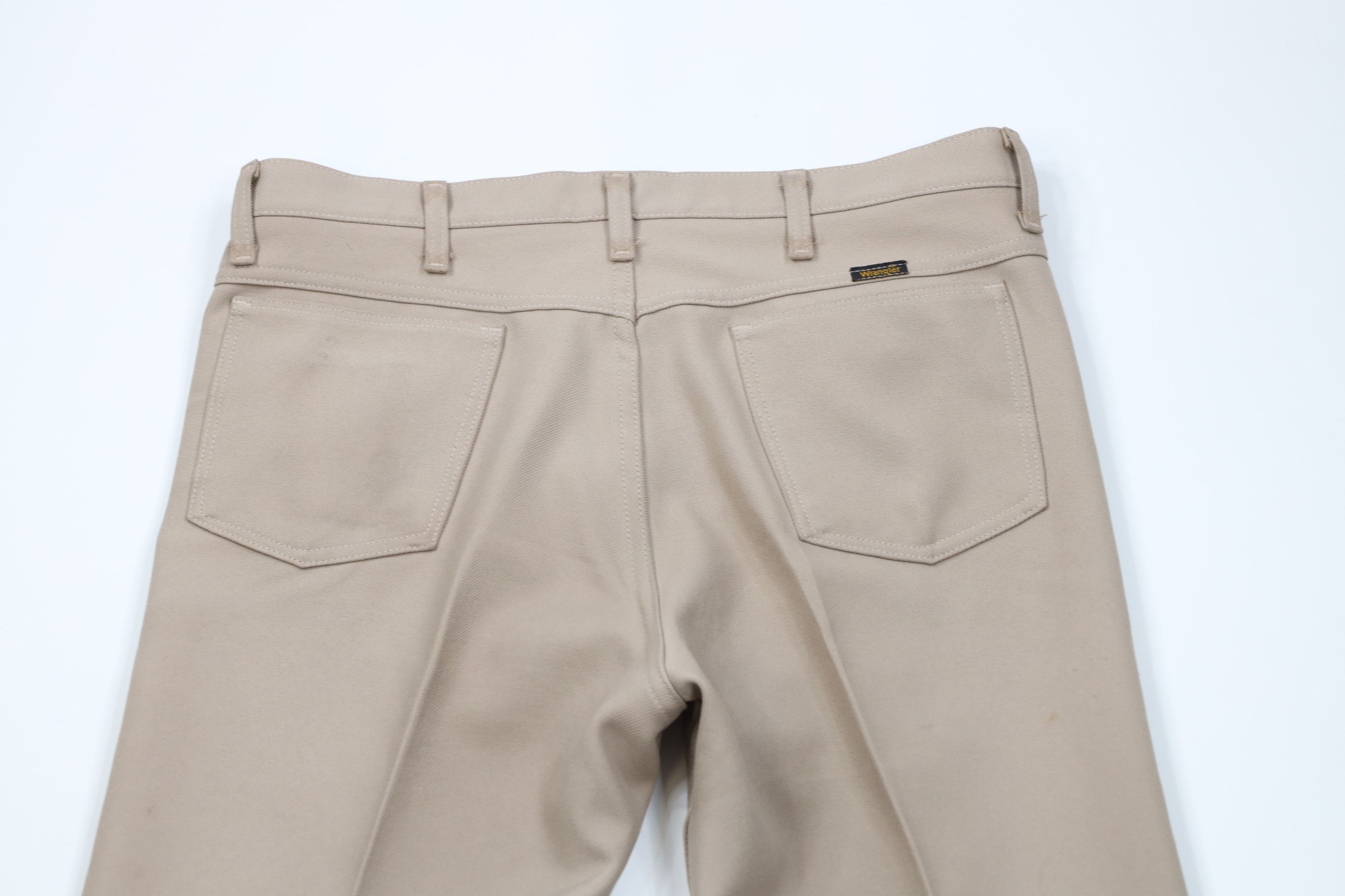Vintage × Wrangler Vintage 90s Wrangler Knit Western Wide Leg Chino Pants Beige Size US 36 / EU 52 - 12 Thumbnail