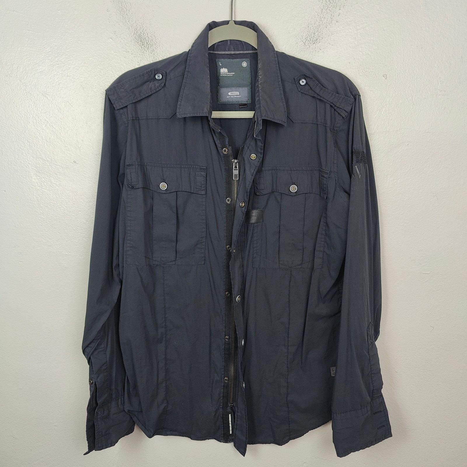 G-Star G-Star Raw Gould Comfort Shirt Mens Large Navy Blue Size US L / EU 52-54 / 3 - 1 Thumbnail