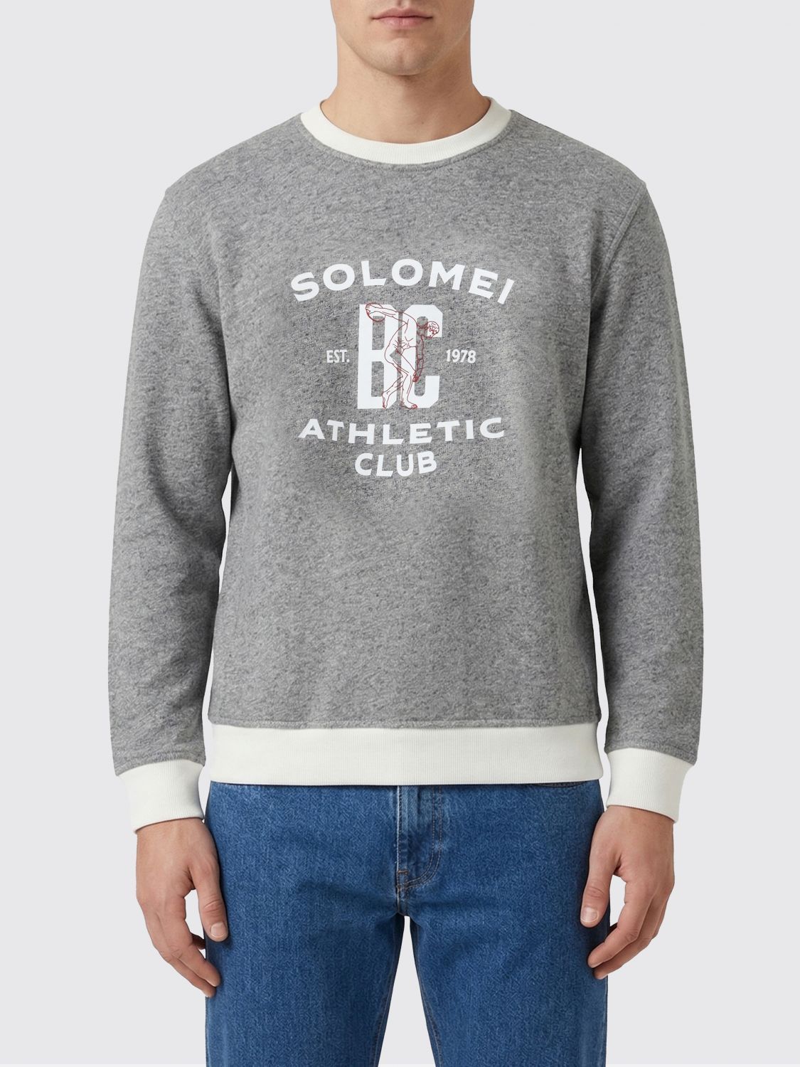 Brunello Cucinelli Brunello Cucinelli Sweatshirt Men Grey Size US S / EU 44-46 / 1 - 1 Thumbnail
