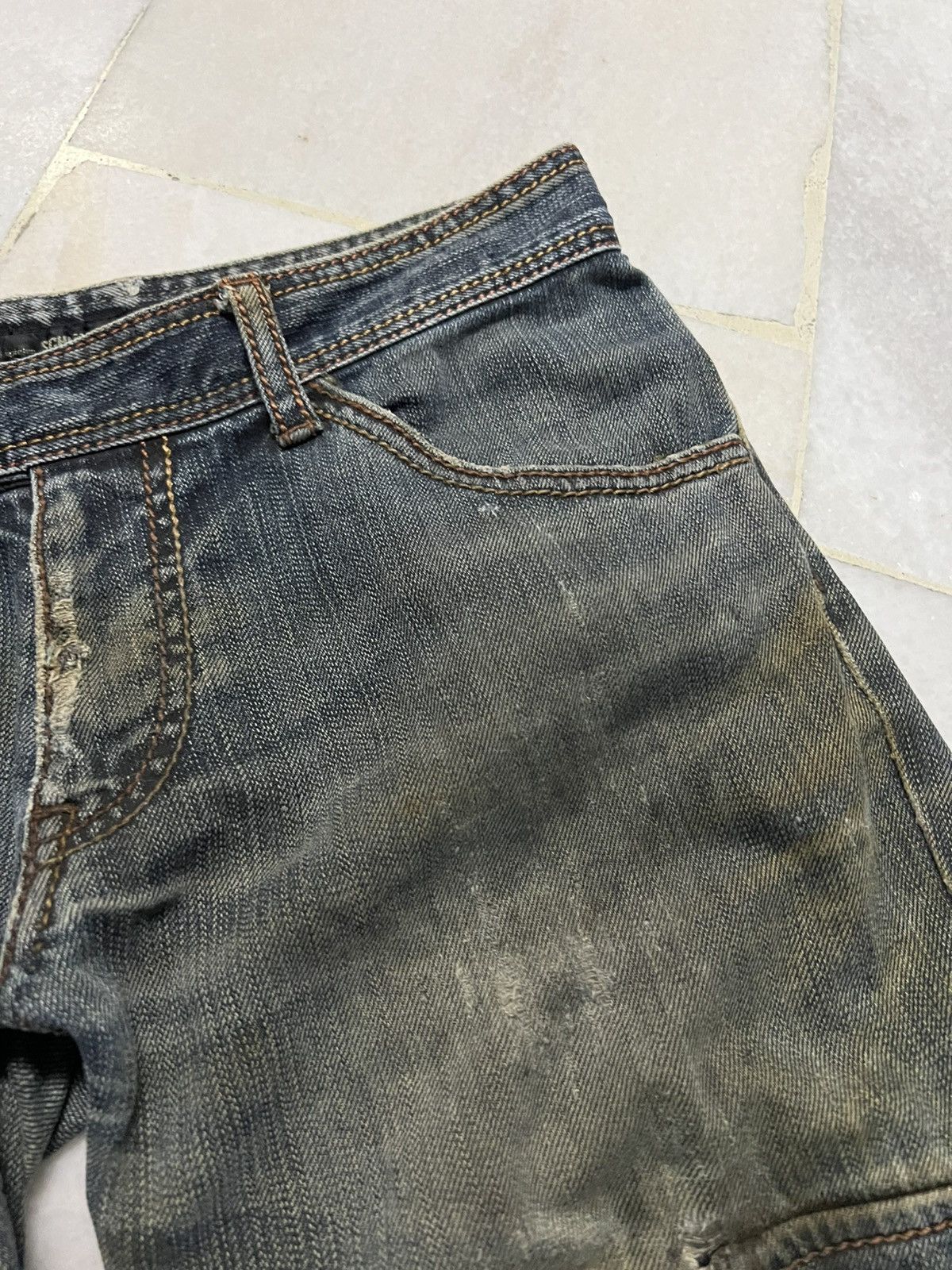 Japanese Brand × Schlussel SCHLUSSEL MULTIPOCKET RIPPED JEAN Size US 30 / EU 46 - 10 Thumbnail
