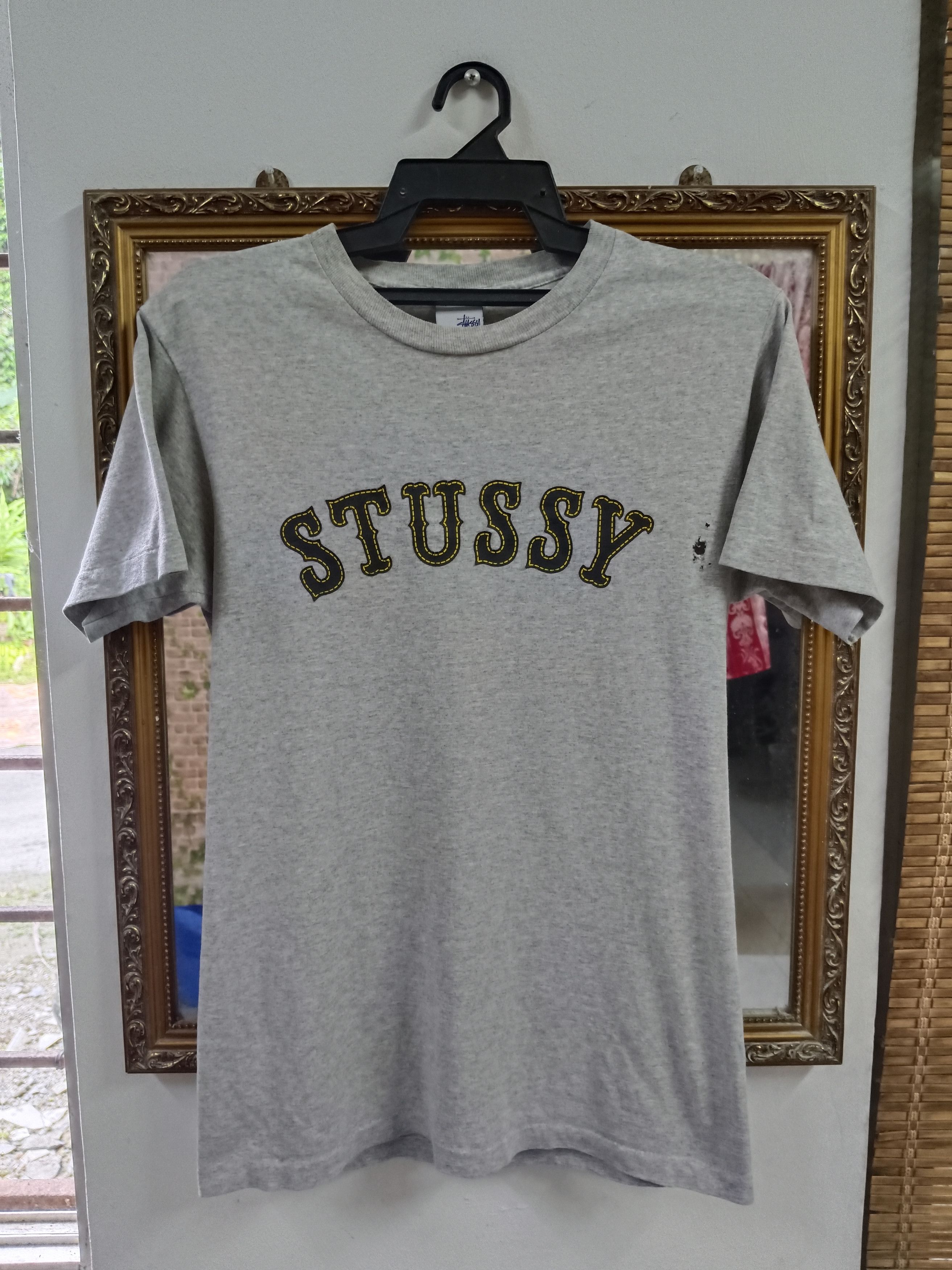 Stussy × Vintage DISTRESSED STUSSY SPELLOUT PACTHWORK Size US S / EU 44-46 / 1 - 1 Thumbnail