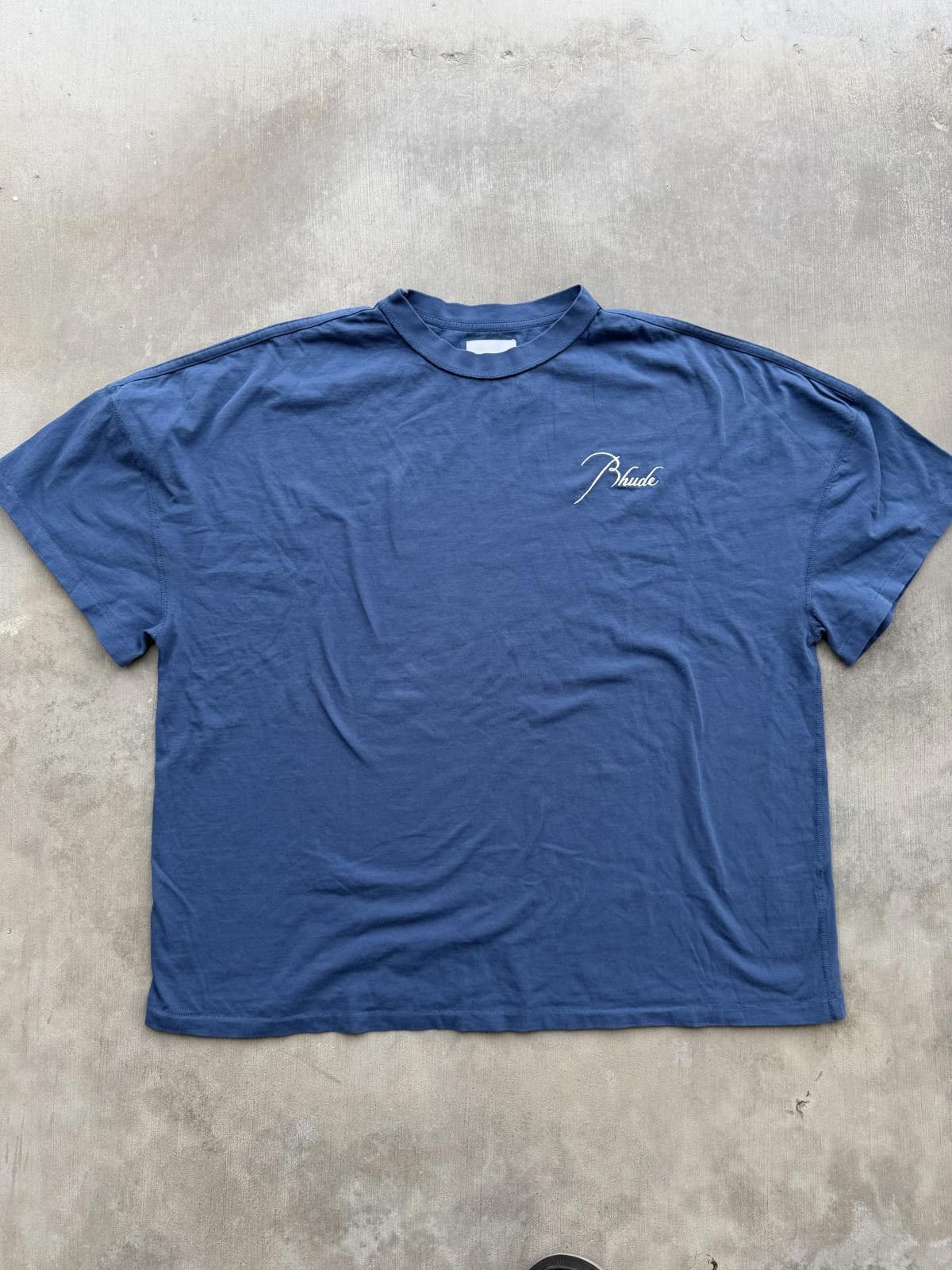 Rhude Rhude Reverse T-Shirt – Blue – Size Large – New With Tags Size US L / EU 52-54 / 3 - 1 Thumbnail