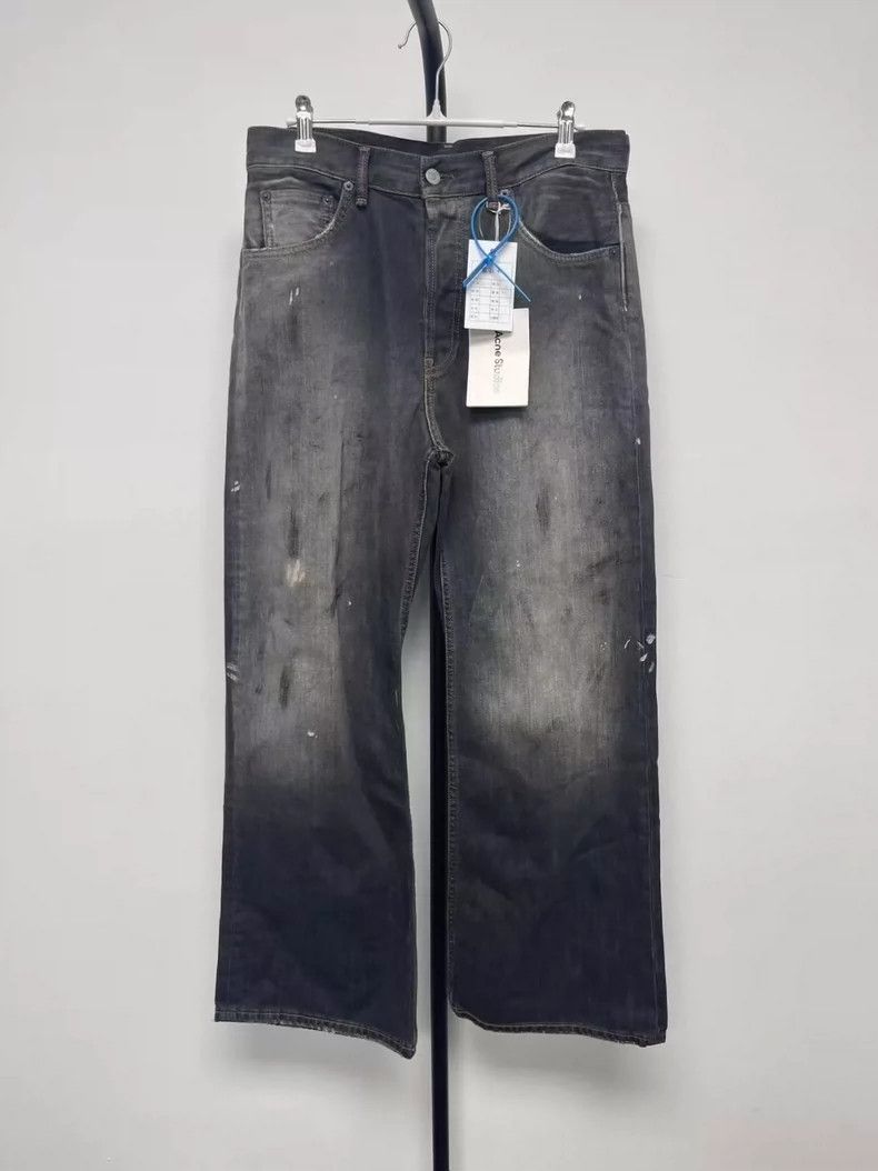 Acne Studios Acne Studios Distressed loose button wide-leg jeans Size US 29 - 1 Thumbnail