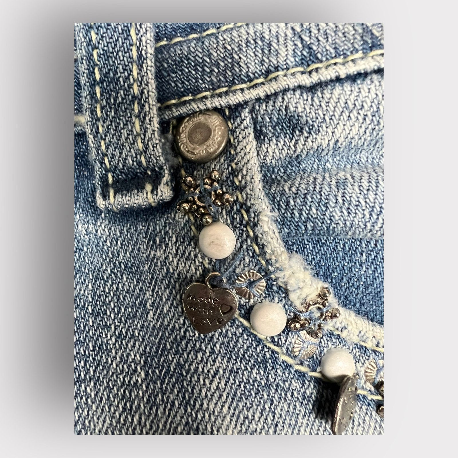 Nordstrom Miss Me Cropped Jeans Flap Pocket Medium Wash | Size 27 Size 27" / US 4 / IT 40 - 14 Thumbnail