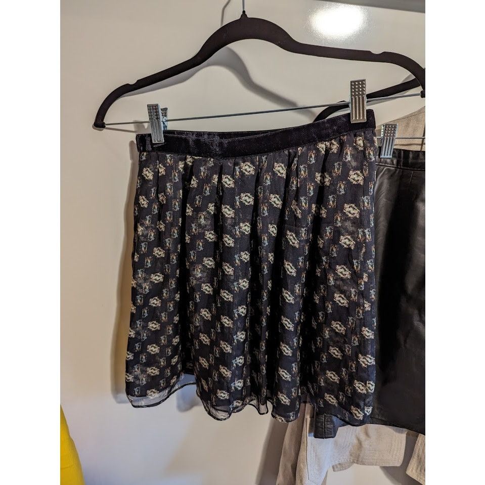 Olivier Theyskens Theyskens' theory silk mini skirt sz 2 Size 26" / US 2 / IT 38 - 13 Thumbnail