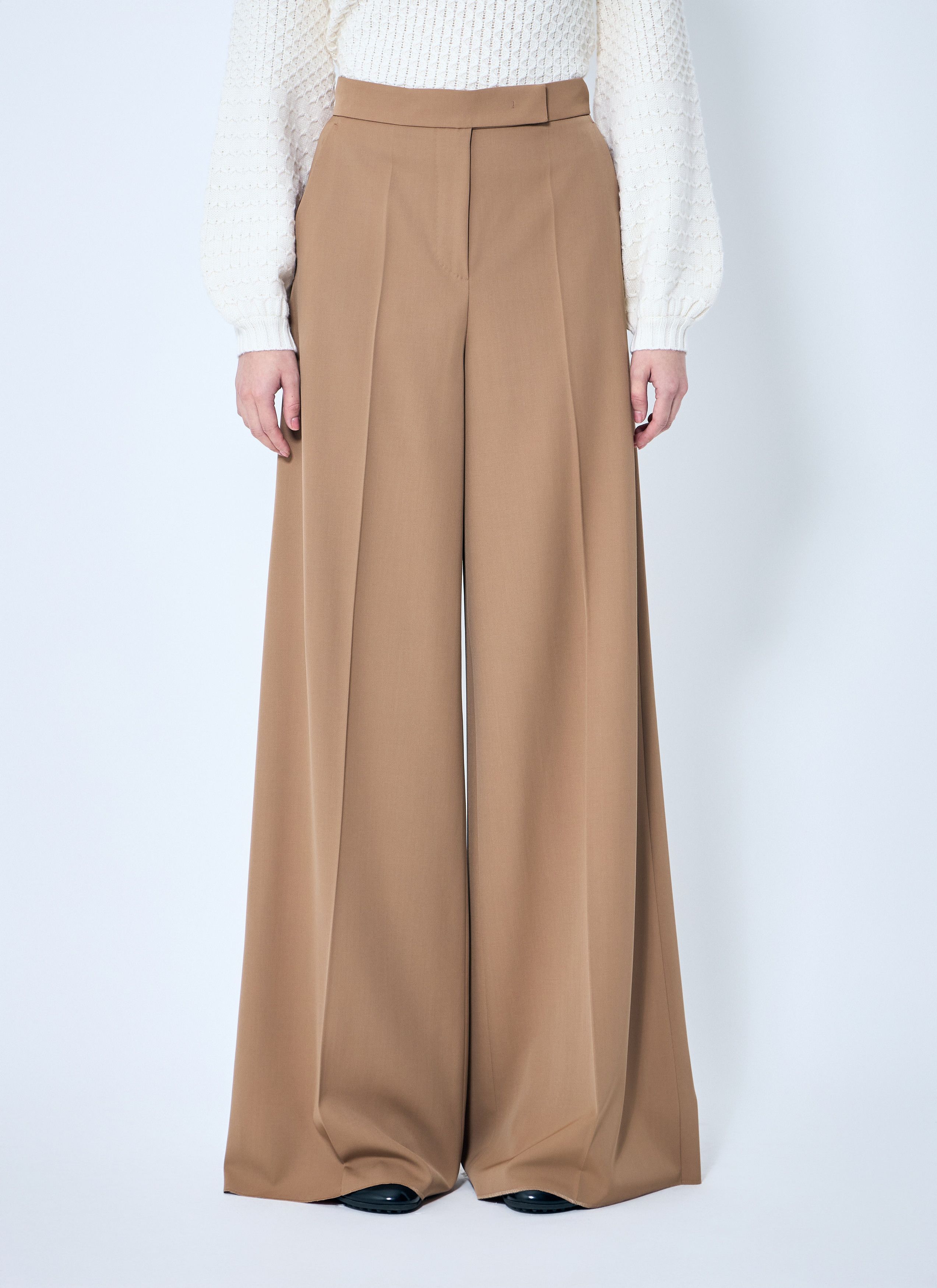 Max Mara Gabardine Wool Pants Size 32" / US 10 / IT 46 - 1 Thumbnail