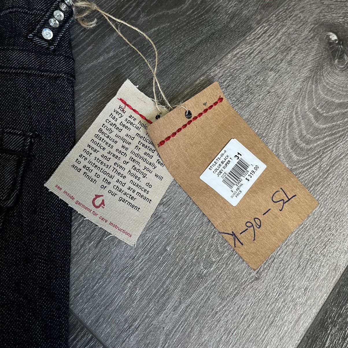 True Religion NEW Vintage 2000s True Religion Joey Super T Denim Jeans 31 Size 31" - 8 Thumbnail