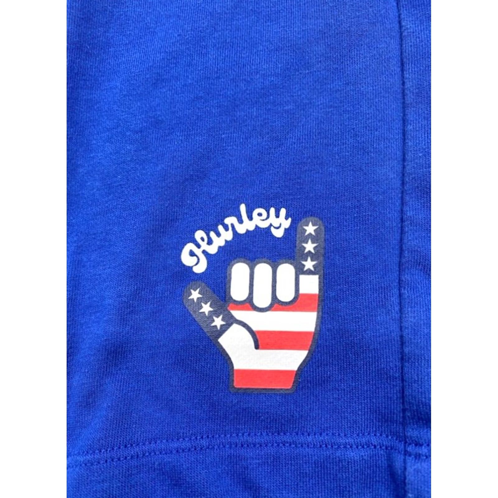 Hurley Hurley Sweat Shorts Men’s 32x7 Blue Fleece Drawstring Pockets Hang Ten Logo 5618 Size US 32 / EU 48 - 2 Thumbnail