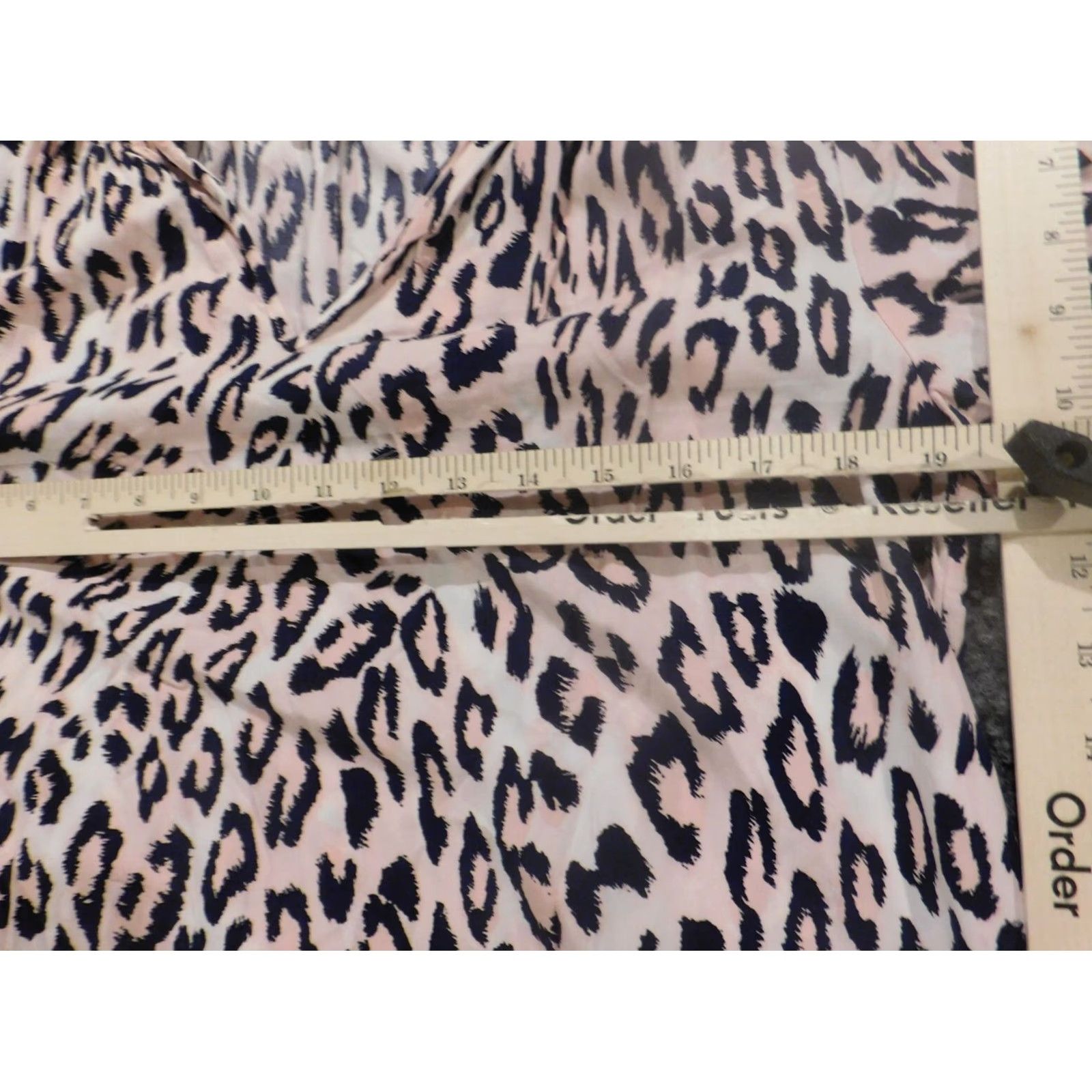 Vintage Crown & Ivy Blouse L Womens Blue Animal Print Collared Pullover Casual Denim Rayon Shirt/Top Size L / US 10 / IT 46 - 6 Thumbnail
