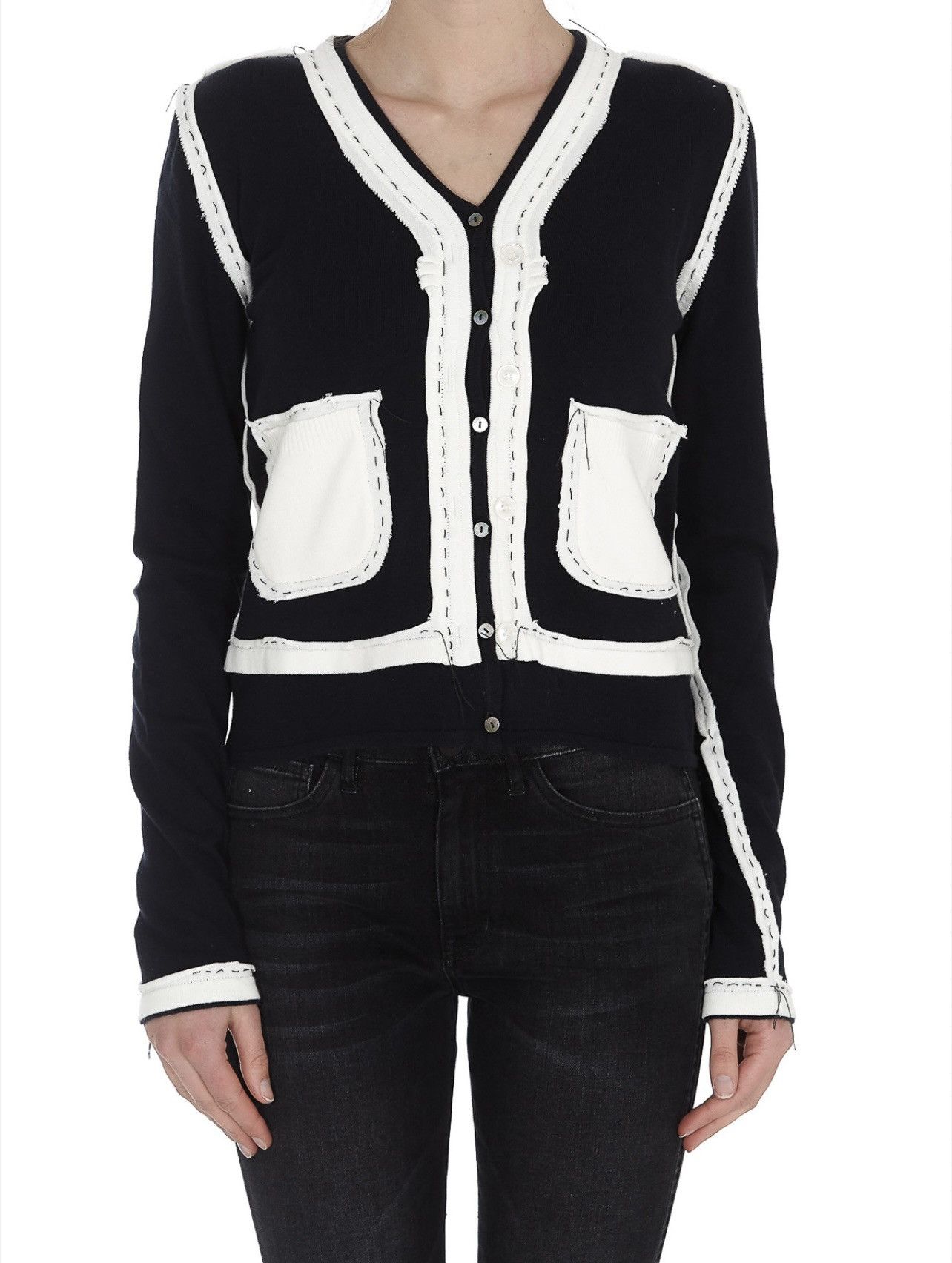 Maison Margiela Maison Margiela Cotton Wool Blend Cardigan Size M / US 6-8 / IT 42-44 - 1 Thumbnail