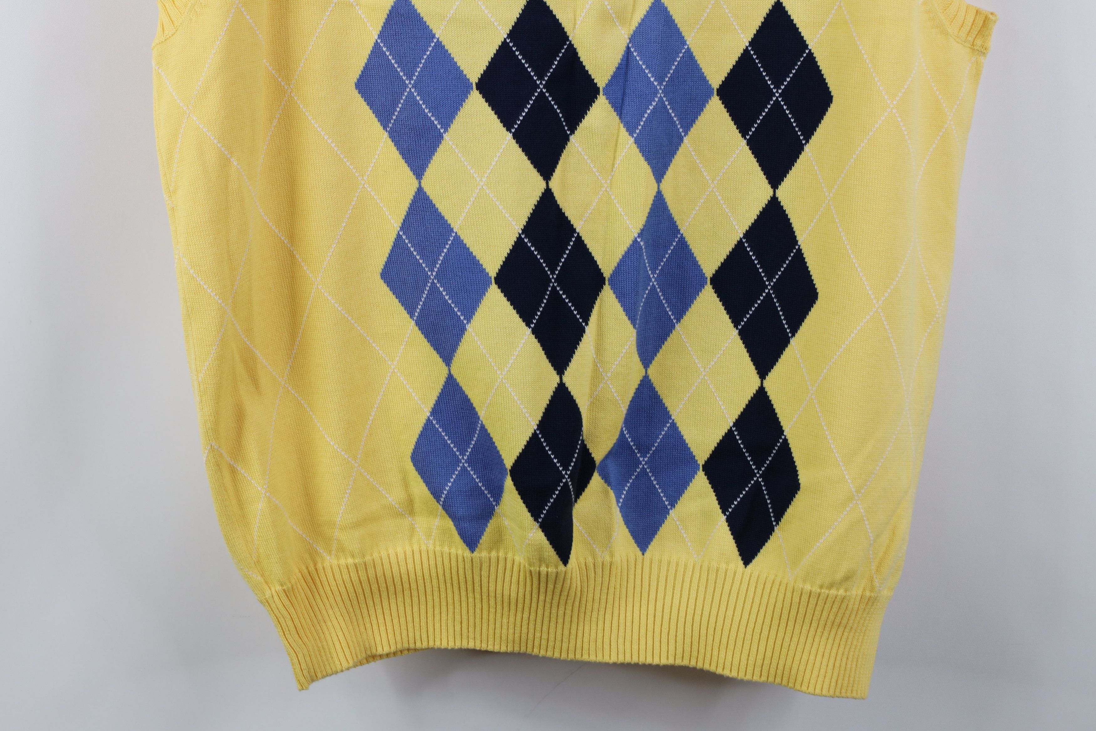 Vintage Vintage 90s Streetwear Cotton Knit V-Neck Sweater Vest Size US L / EU 52-54 / 3 - 9 Thumbnail