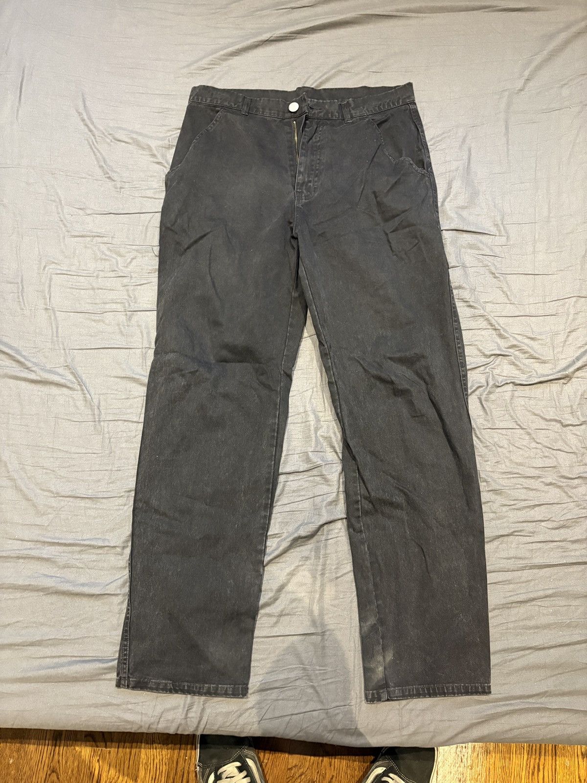 Awake NY Black Awake NY Straight-Leg Pants Size US 32 / EU 48 - 1 Thumbnail