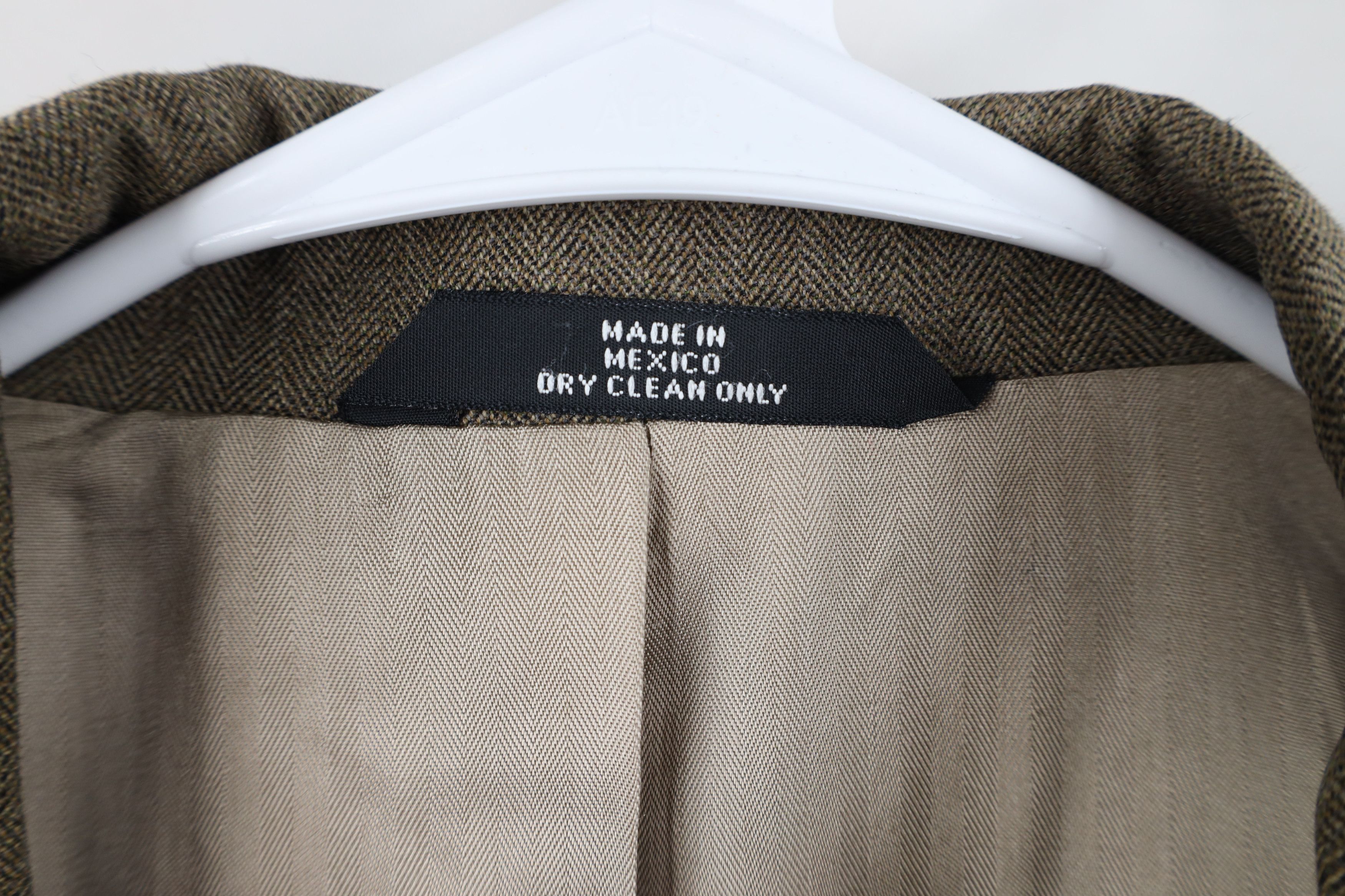 Vintage Vintage 90s Streetwear Herringbone Suit Coat Blazer Jacket Size US XL / EU 56 / 4 - 9 Thumbnail
