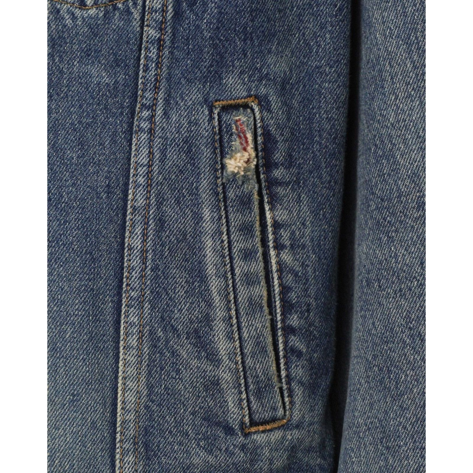 Saint Laurent Paris Saint laurent bandana distressed denim jacket Size US S / EU 44-46 / 1 - 8 Thumbnail