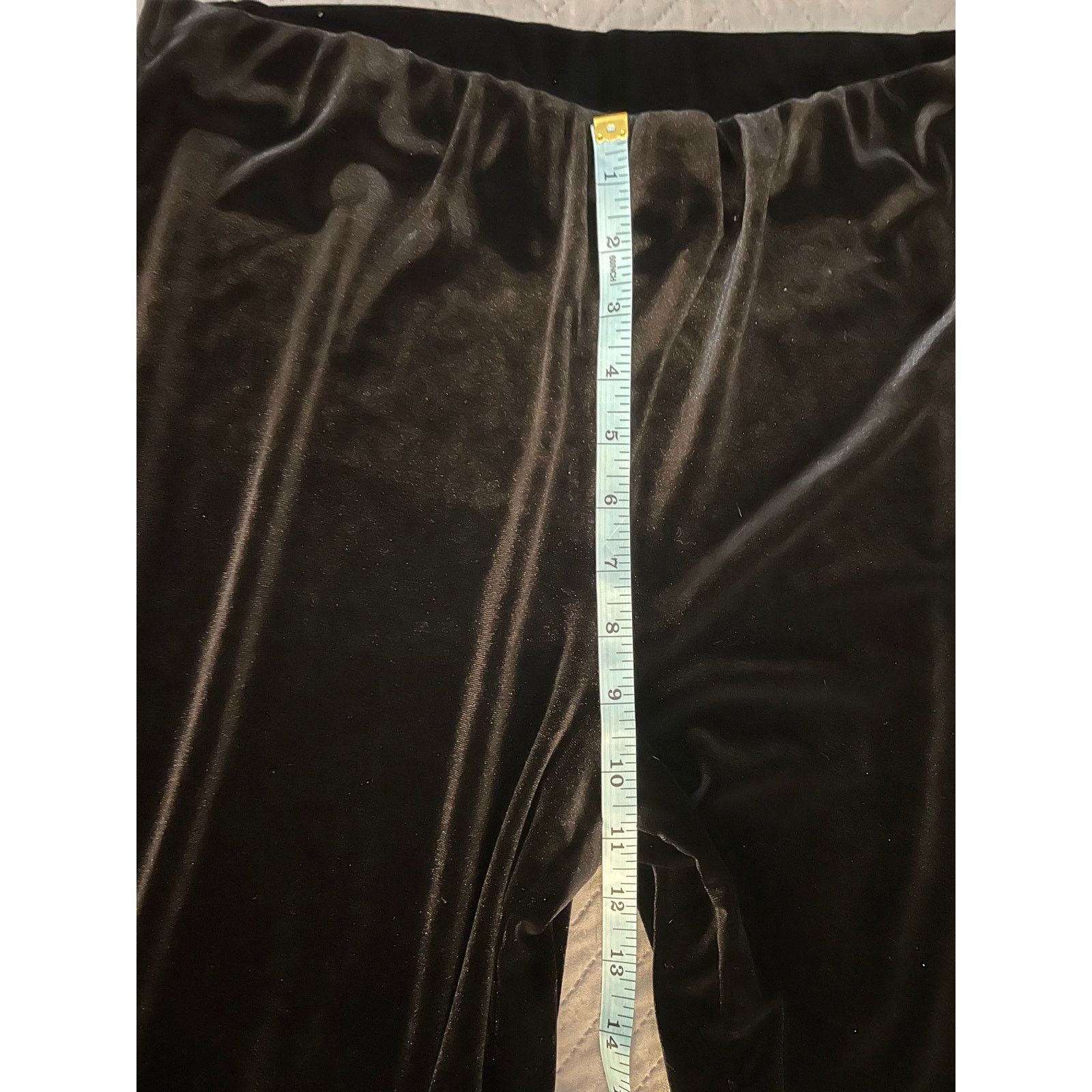 Other Vintage Peter Nygard Women’s Small Black Velour Pants Size 26" / US 2 / IT 38 - 5 Thumbnail