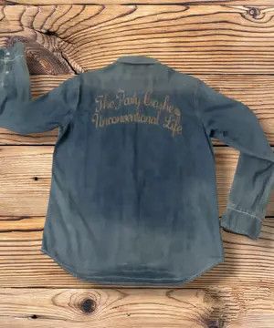 Japanese Brand Browny Vintage Denim Western Shirt Size L / US 10 / IT 46 - 3 Thumbnail