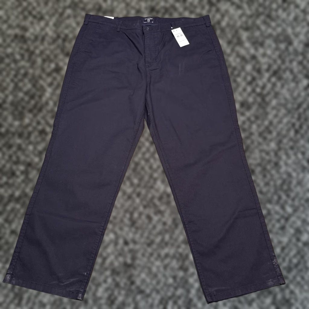 Dockers Dockers Chino Pants Mens 40x30 Straight Fit Navy Blue Mid Rise Stretch New Size US 40 / EU 56 - 1 Thumbnail