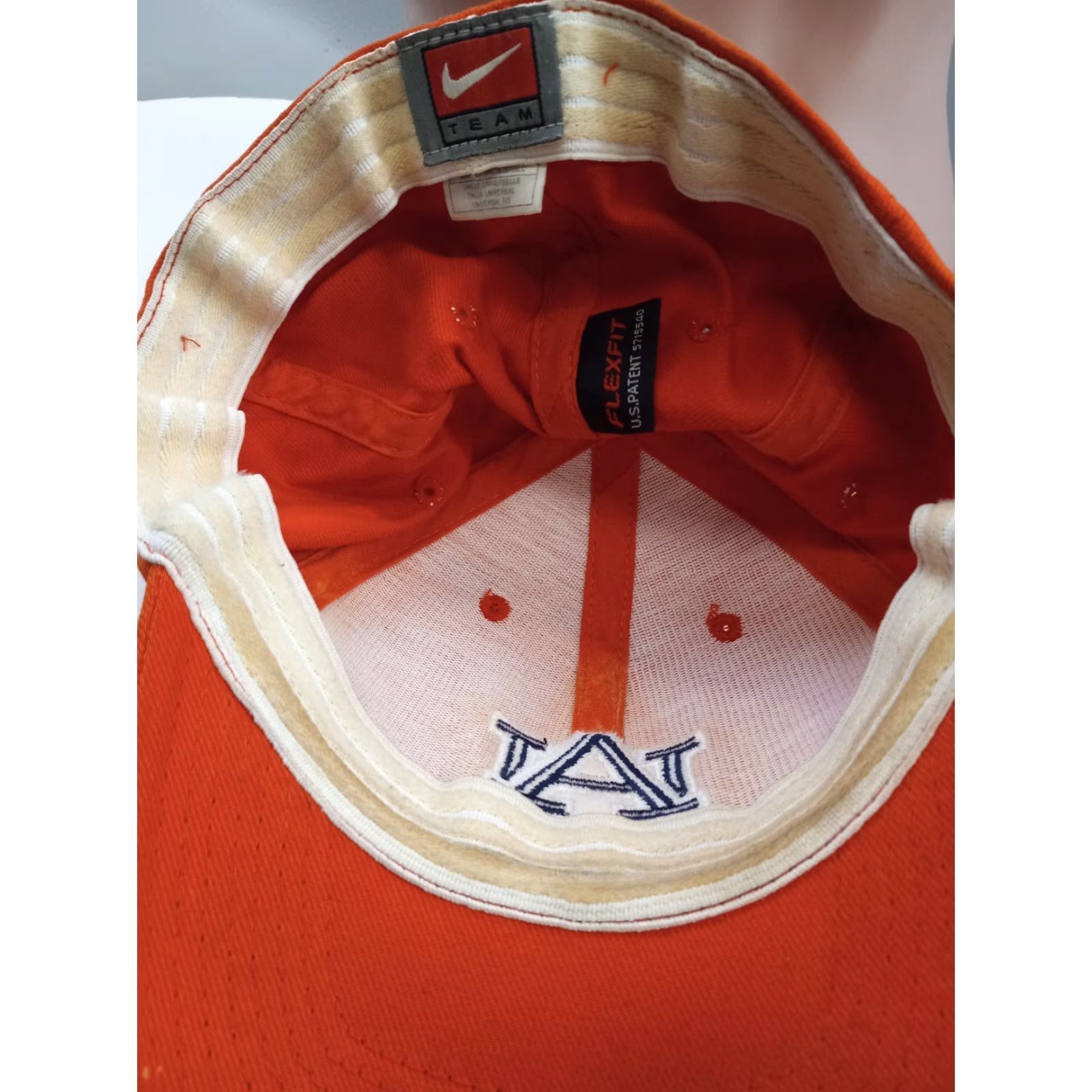 Nike Nike Auburn University War Eagles Orange Baseball Hat FlexFit RN#56323 Size ONE SIZE - 4 Thumbnail