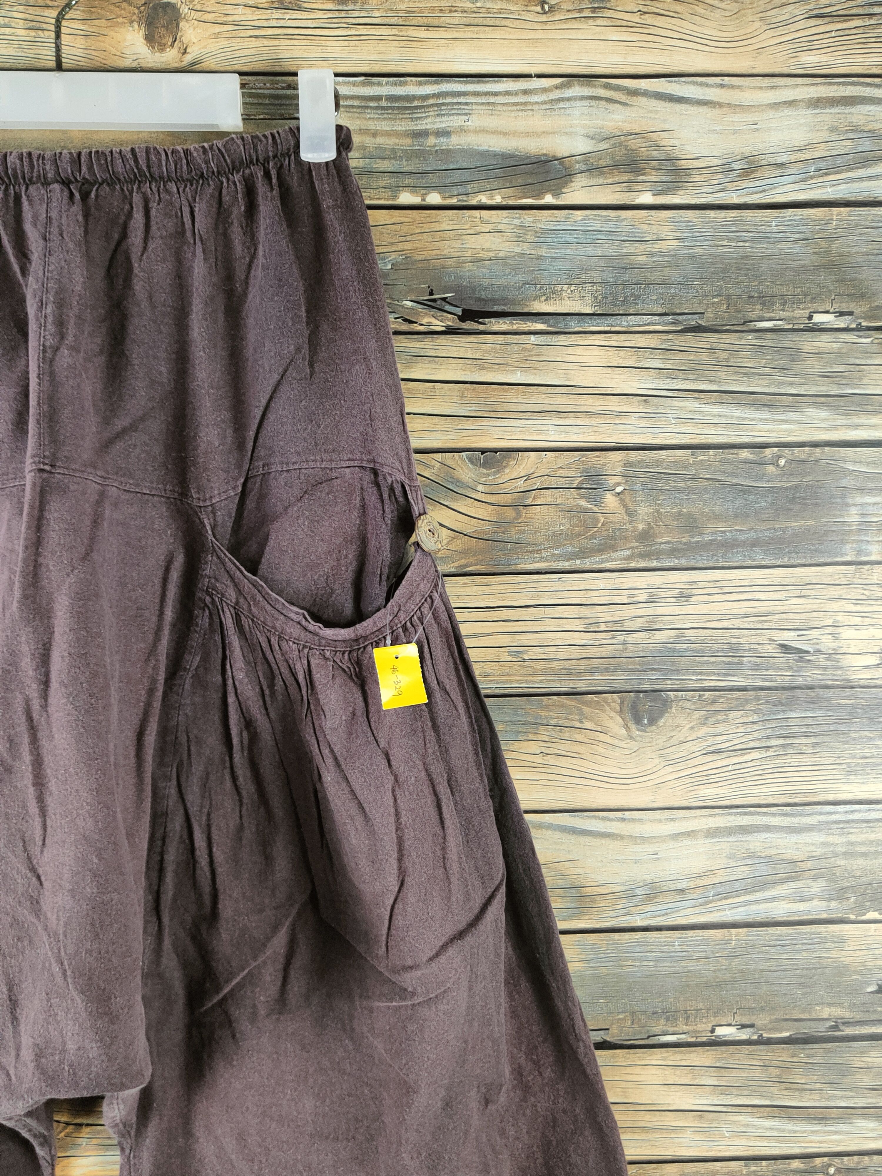 Japanese Brand DL Japanese Brand Brown Casual Baggy Pants #46-329 Size 26" / US 2 / IT 38 - 10 Thumbnail