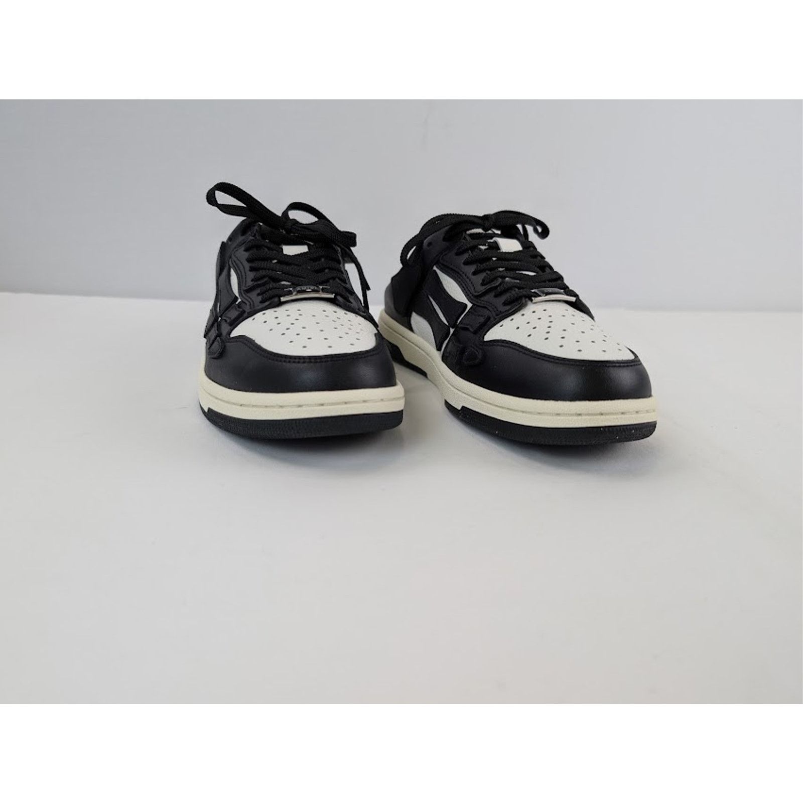 Amiri o1rshd1 Q:2 / Skel Low Top Mule Sneakers in Black / White Size US 11 / EU 44 - 6 Thumbnail