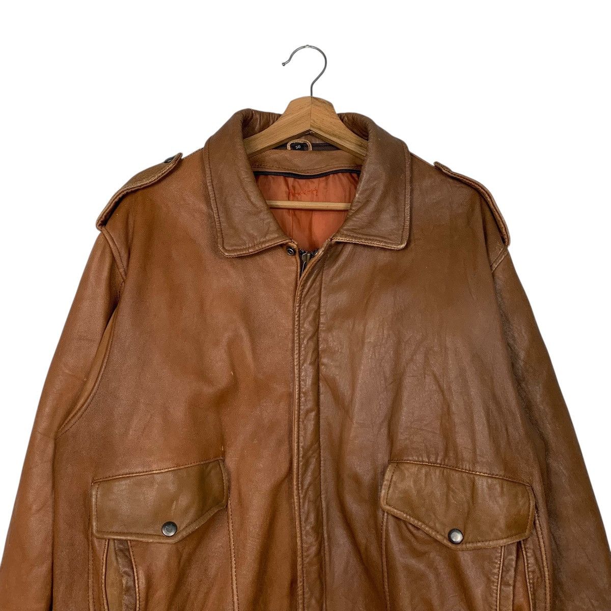 Japanese Brand Japanese Brand Motorcycle Riding Leather Jacket Size US M / EU 48-50 / 2 - 2 Thumbnail