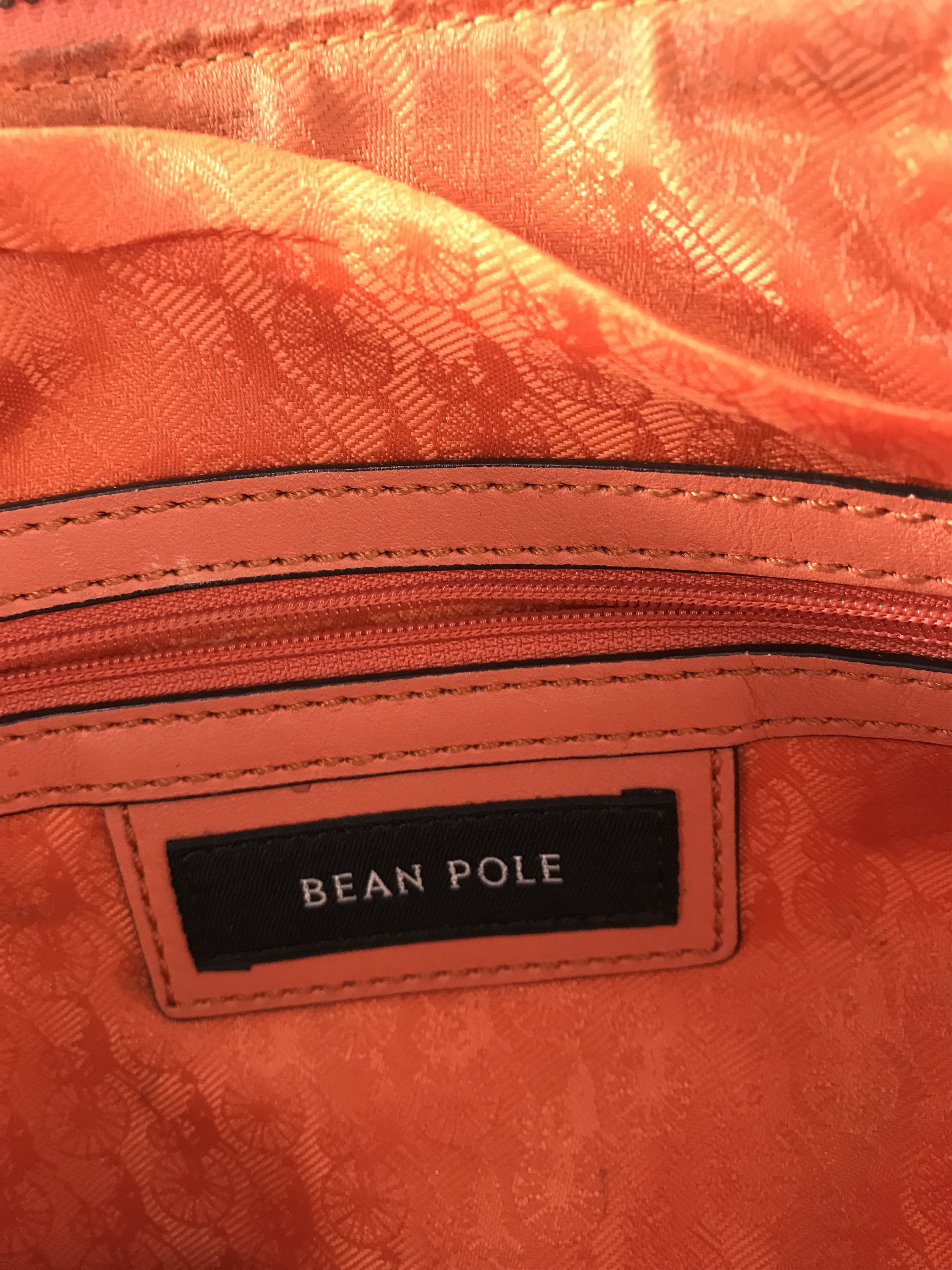 BEANPOLE Bean Pole Nova Check Checkered Burgandy Leather Hand Bag Size ONE SIZE - 7 Thumbnail