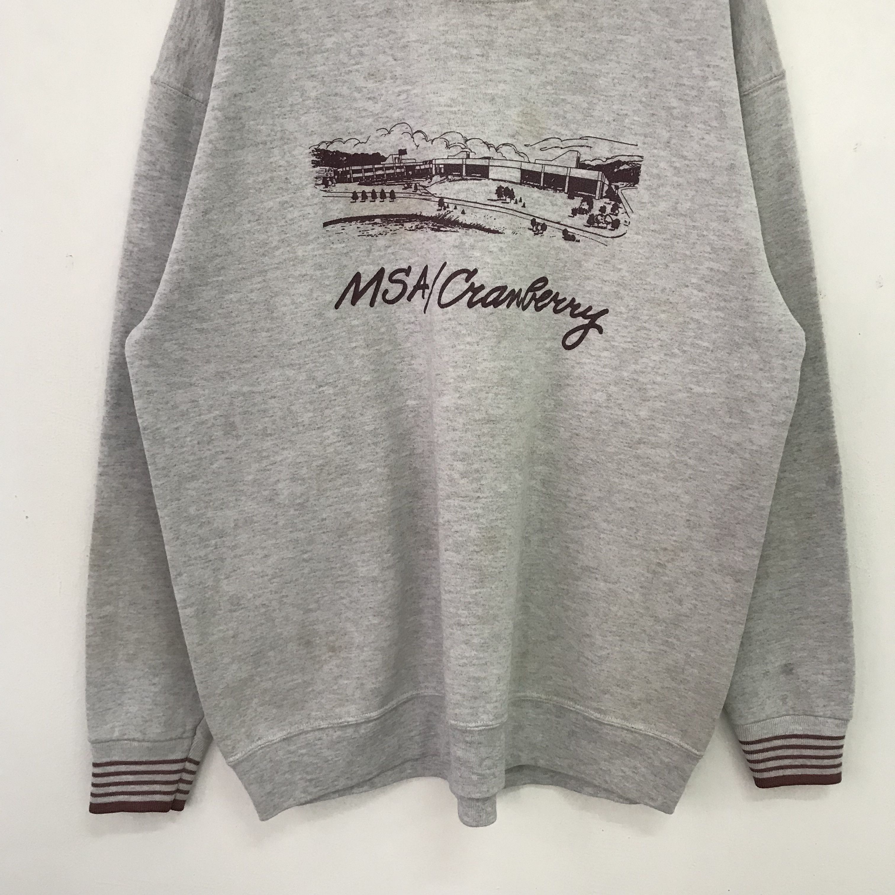 Vintage Vintage 90's Cranberry Grey Sweatshirt - 452 Size US XL / EU 56 / 4 - 3 Thumbnail
