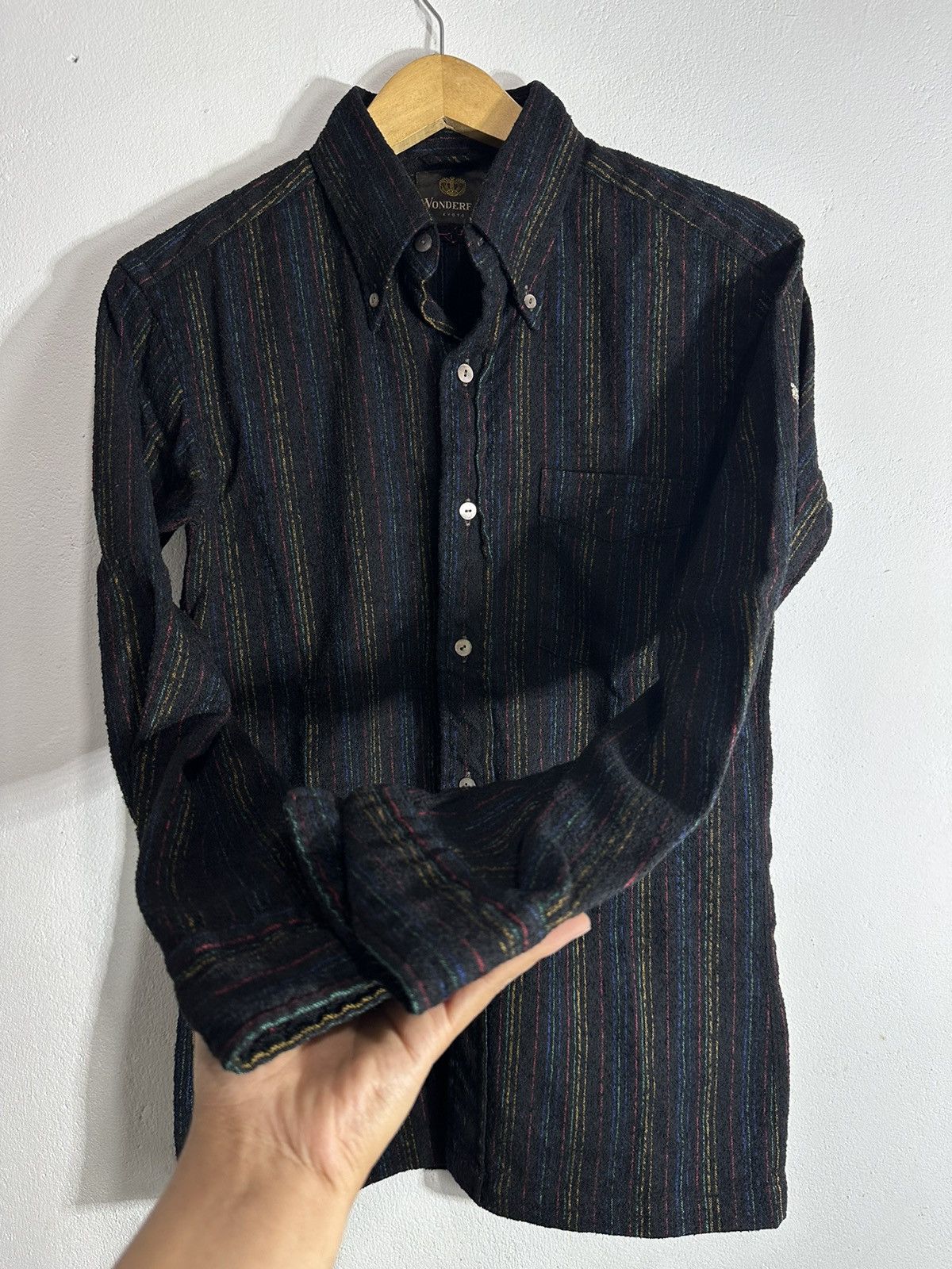 Issey Miyake WONDERFUL KYOTO WOOL SHIRT JAPANESE YSFORMEN ISSEY STYLE Size US M / EU 48-50 / 2 - 3 Thumbnail