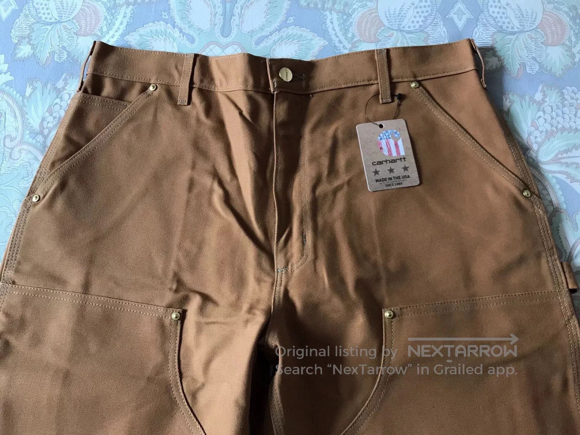 Carhartt Carhartt B01 BRN Work Pants W36L32. Size US 36 / EU 52 - 4 Thumbnail