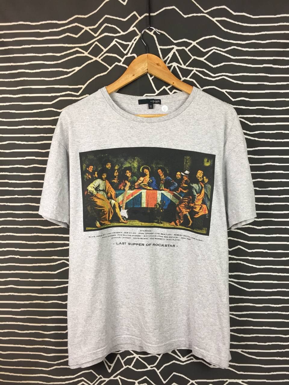 Band Tees Last Supper of Rockstar Classic Rock & Punk Icons Parody Tee Size US XL / EU 56 / 4 - 1 Thumbnail