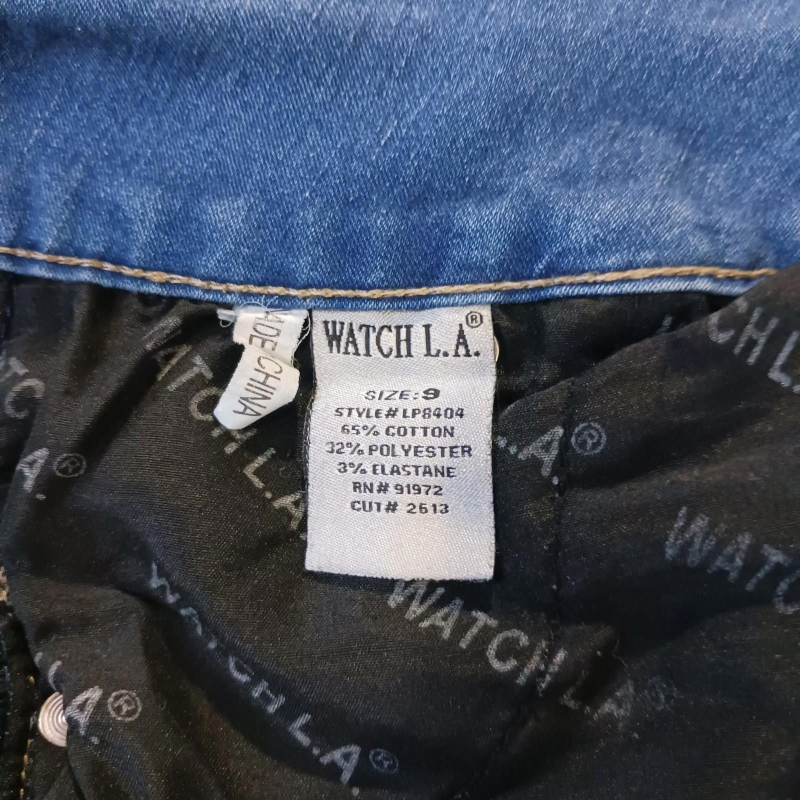 Other Watch LA LP8408 Women’s 9 Blue Cotton Blend Button Fly Jeans Size 30" / US 8 / IT 44 - 4 Thumbnail