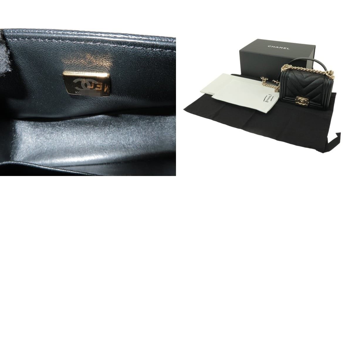 Chanel Chanel Boy Chanel Mini V Stitch Caviar Leather Shoulder Bag Size ONE SIZE - 5 Thumbnail
