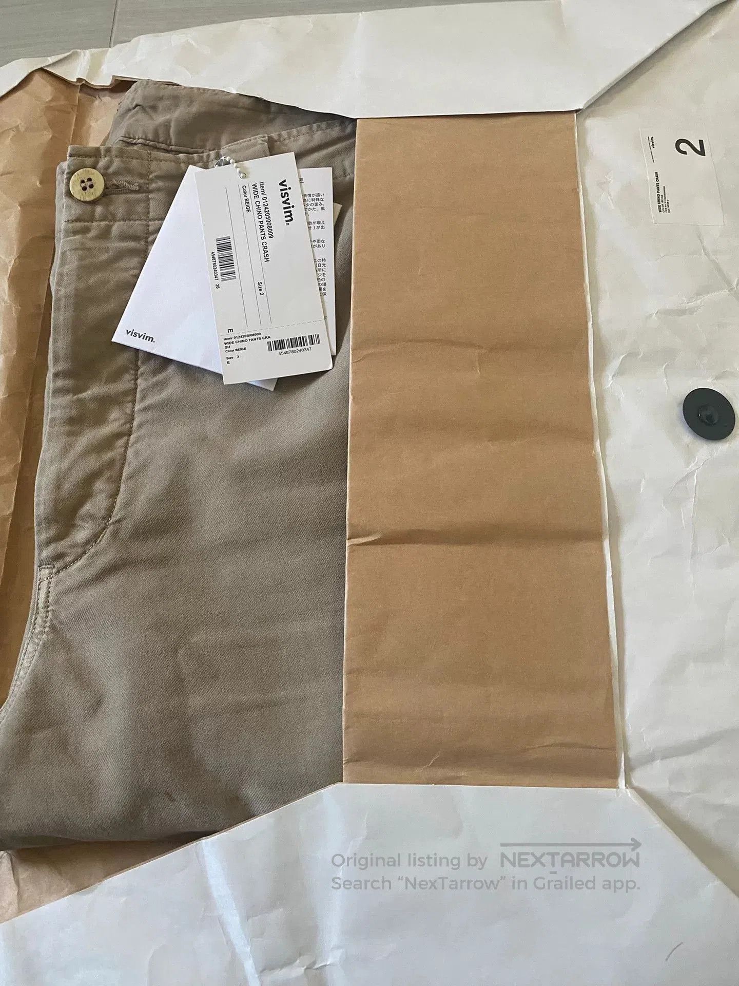 Visvim VISVIM Wide Chino Pants Crash. Size US 26 / EU 42 - 4 Thumbnail
